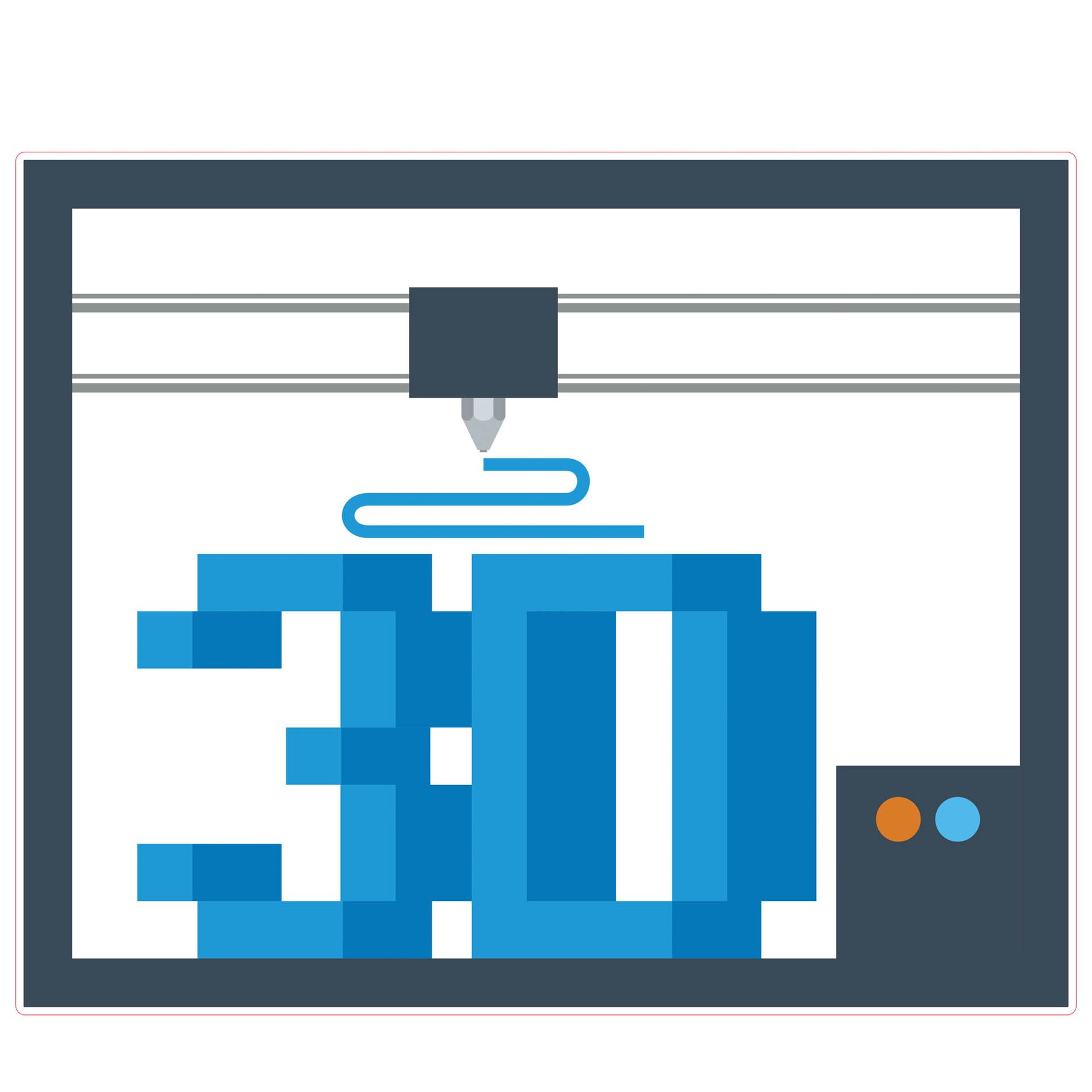 STEM Sticker, Design & 3D Prototyping, set A7, 80 cm, sticker 8