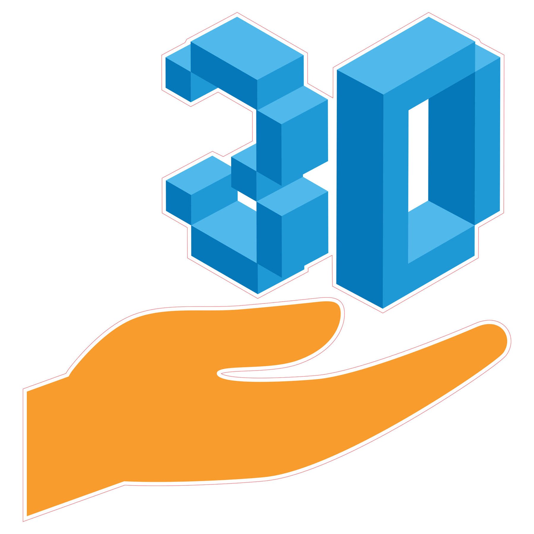 STEM Sticker, Design & 3D prototyping, set A7, 80 cm, sticker 10