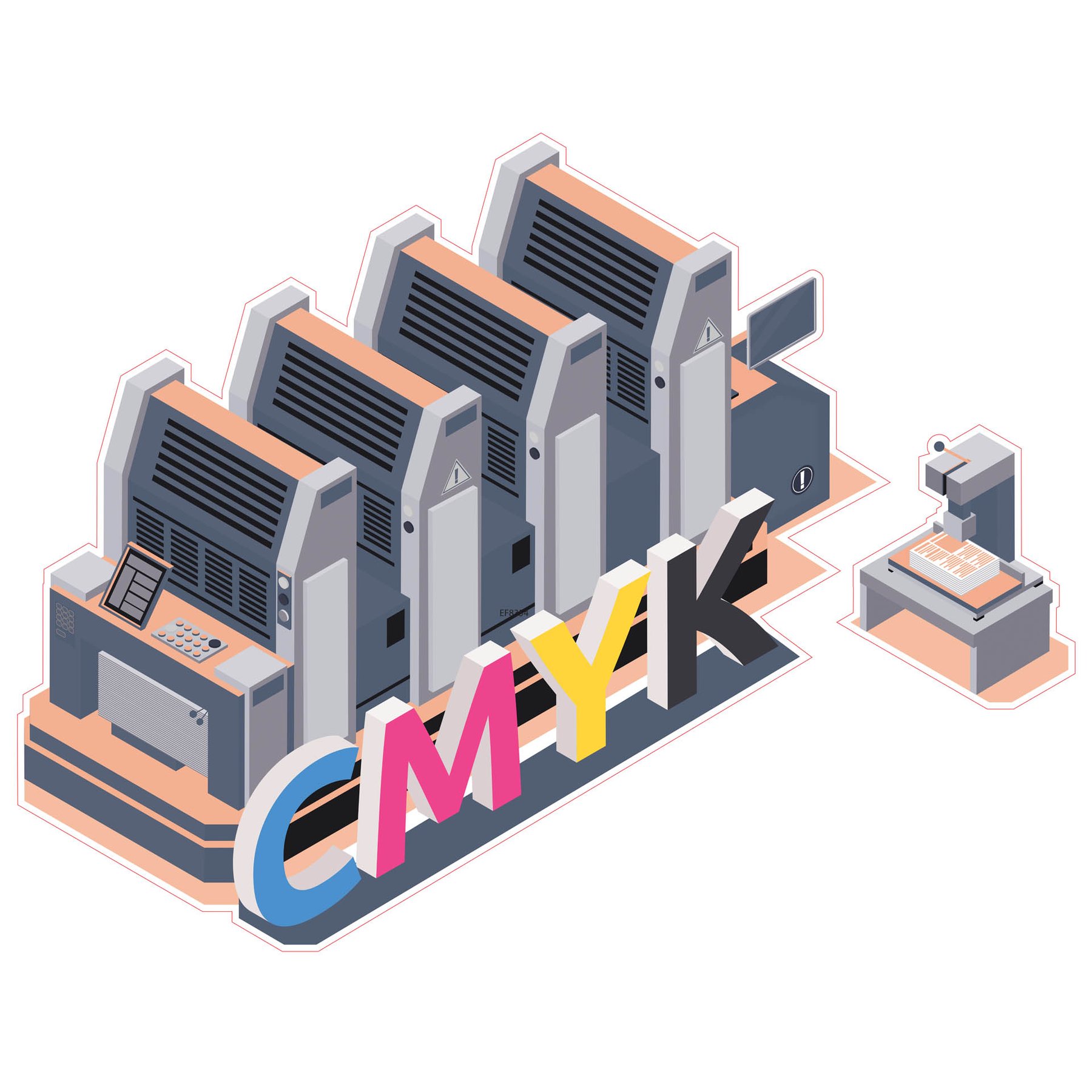STEM Sticker, Design and 3D Prototyping, set A8, 80 cm, sticker 1