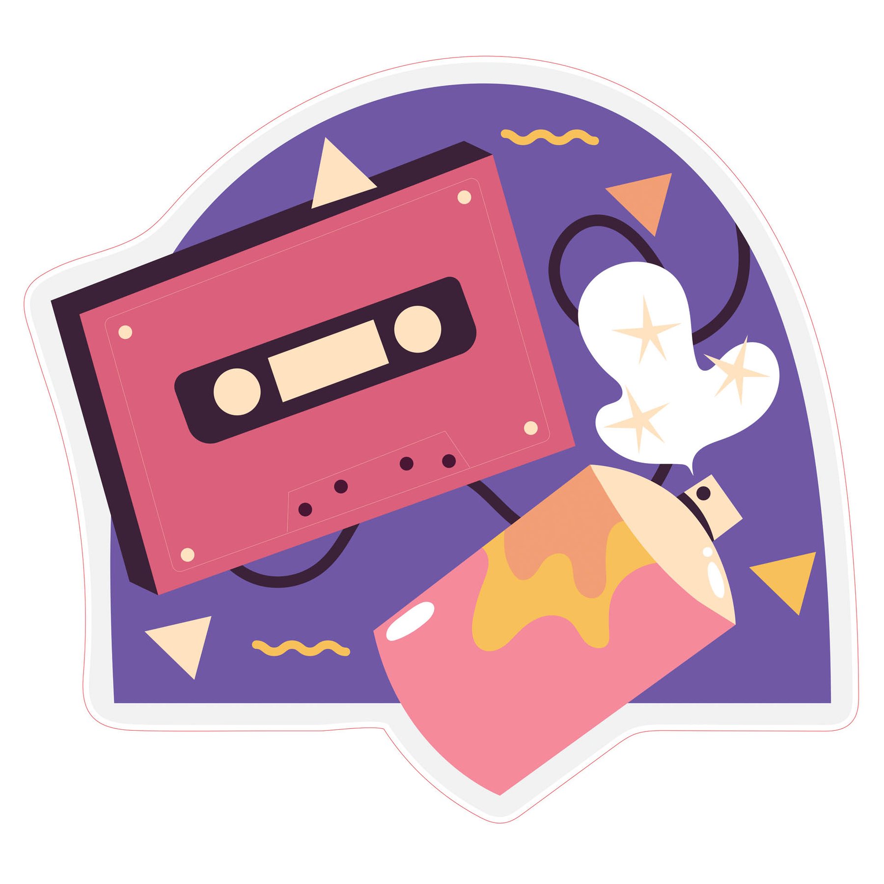 STEM Sticker, Digital Arts Room, set B8, 80 cm, sticker 6