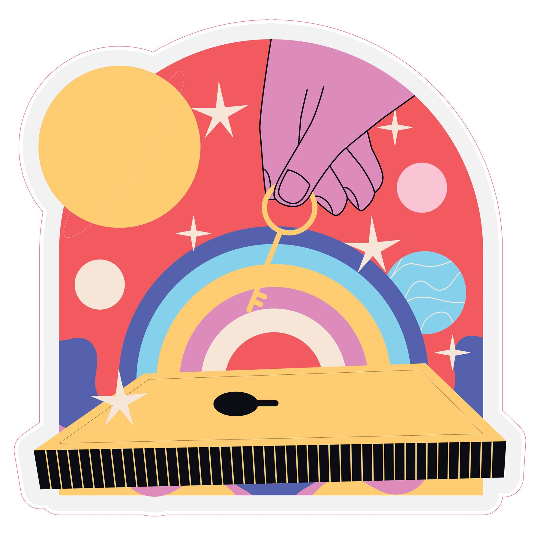 STEM Sticker, Digital Arts Room, set B8, 80 cm, sticker 10