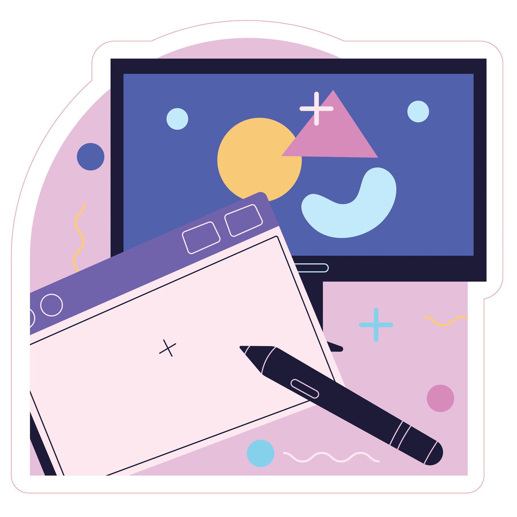 STEM Sticker, Digital Arts Room, Set B9, 80 cm, Sticker 5
