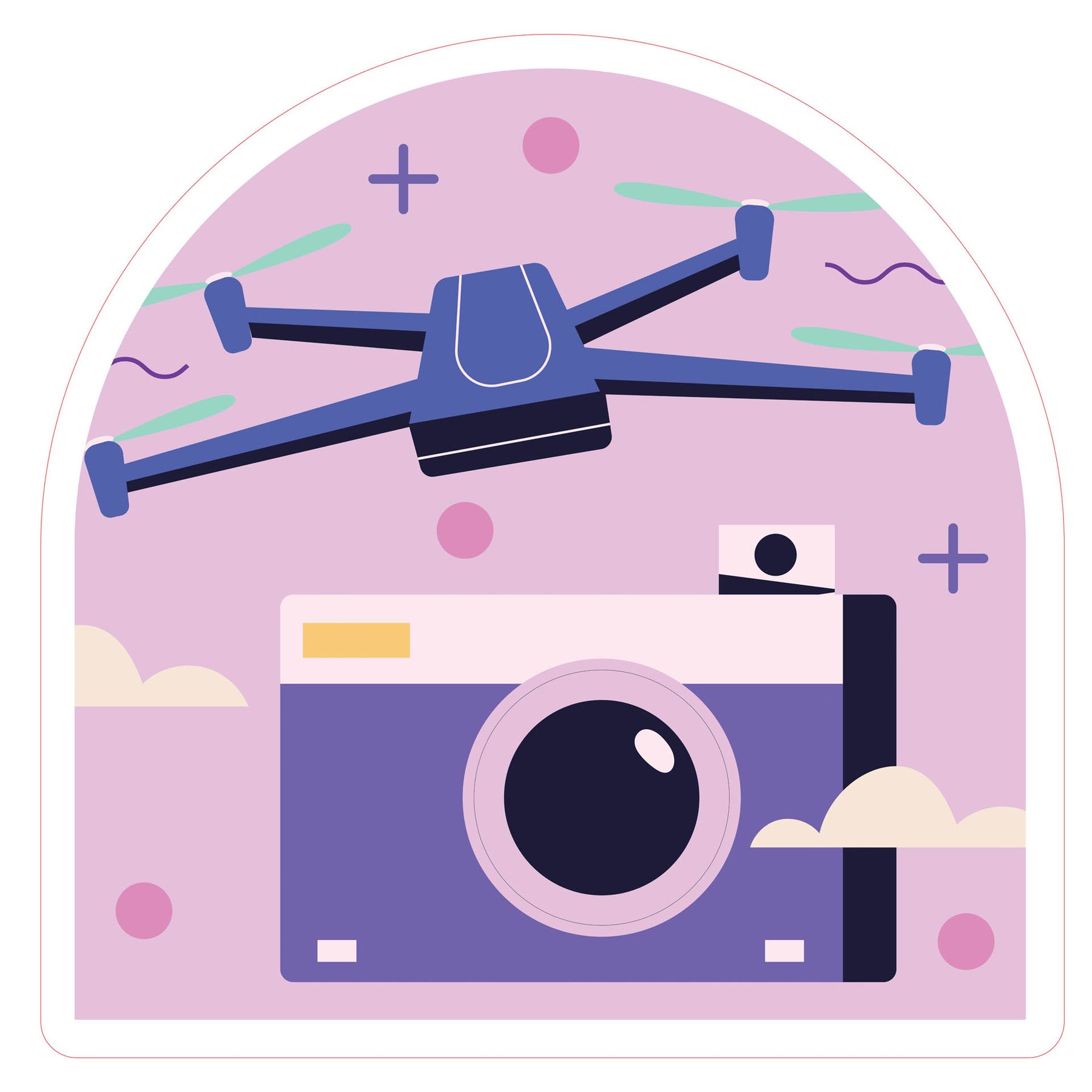 STEM Sticker, Digital Arts Room, set B9, 80 cm, sticker 9