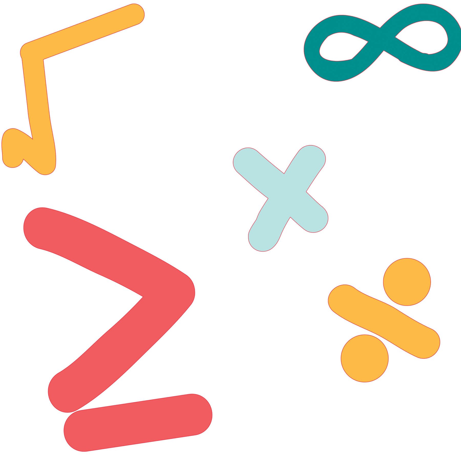 STEM Sticker, Mathematics and Informatics - Mathematics, set D2, 80 cm, sticker 8