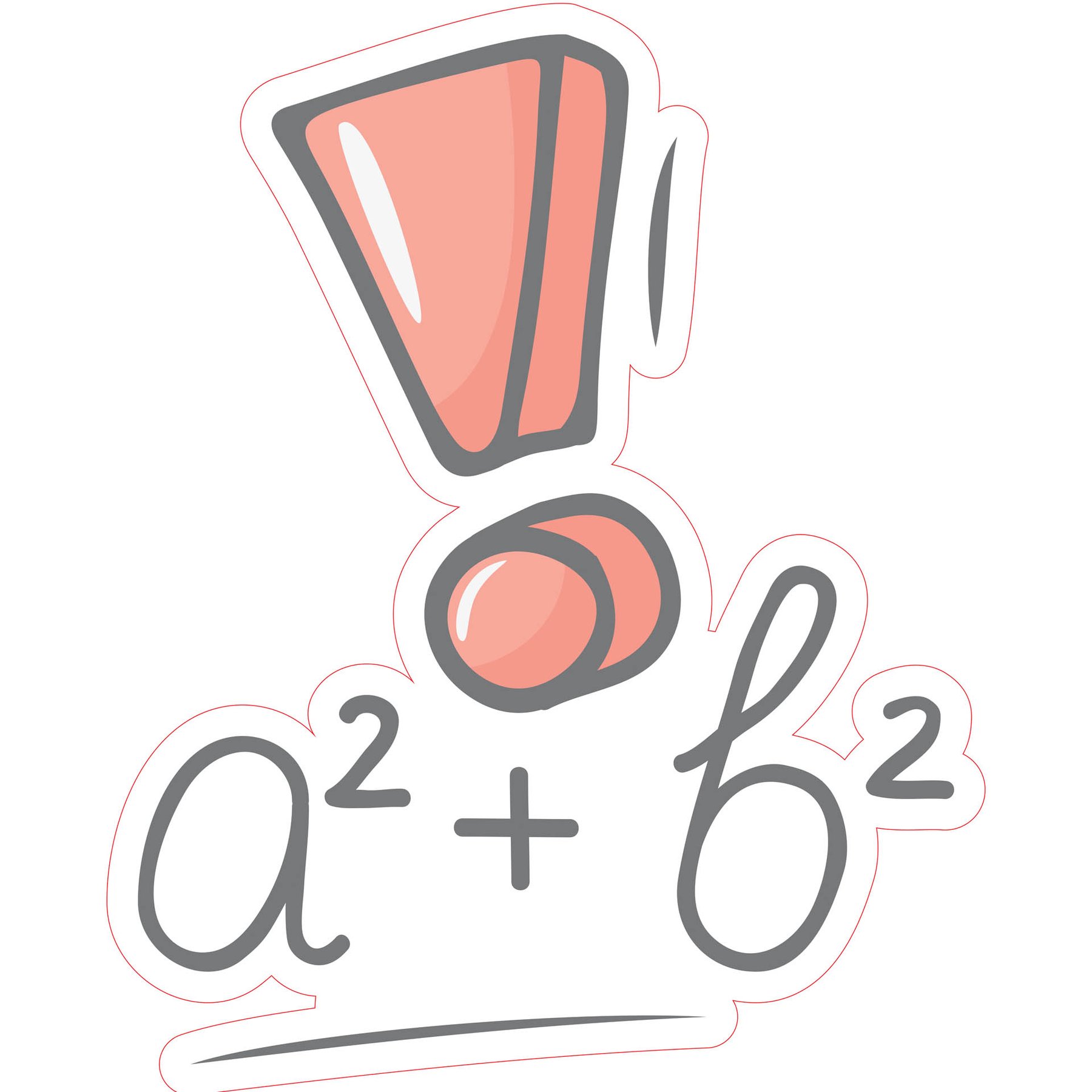 STEM Sticker, Mathematics and Informatics - Mathematics, Set D5, 80 cm, Sticker 9