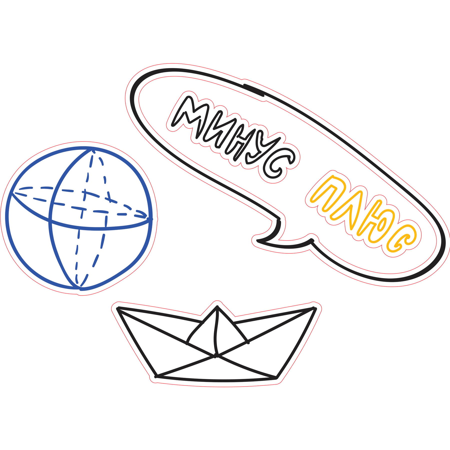 STEM Sticker, Mathematics and Informatics - Mathematics, Set D6, 80 cm, Sticker 3