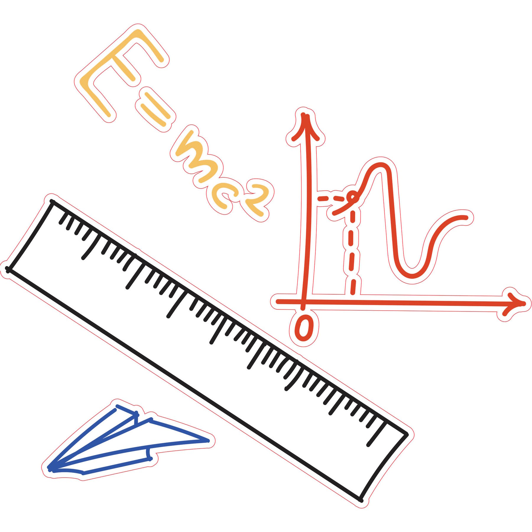 STEM Sticker, Mathematics and Informatics - Mathematics, set D6, 80 cm, sticker 8