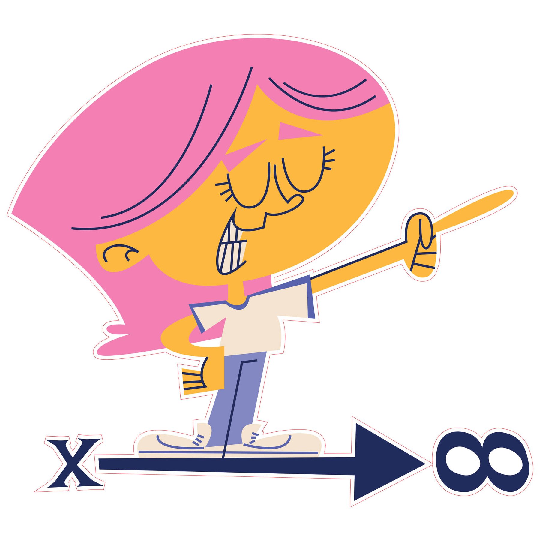 STEM Sticker, Mathematics and Informatics - Mathematics, Set D9, 80 cm, Sticker 2