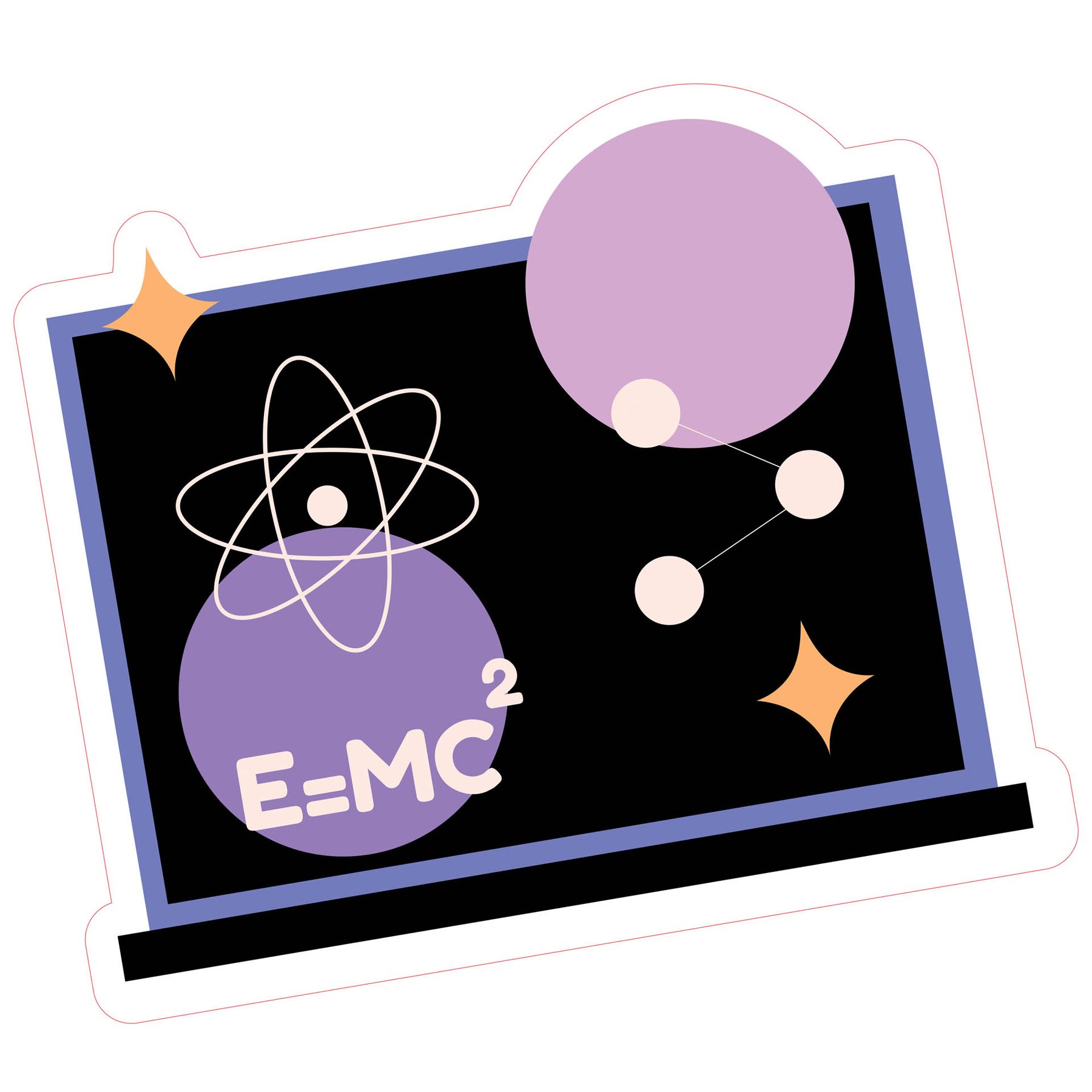 STEM Sticker, Natural Sciences - Physics, set G5, 80 cm, sticker 1