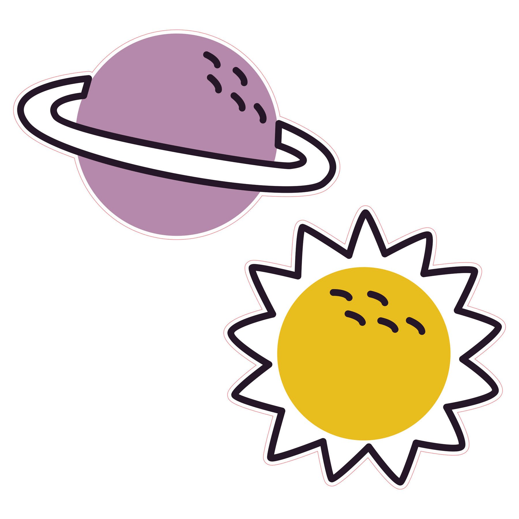 STEM Sticker, Natural Sciences - Physics, Set G6, 80 cm, Sticker 8