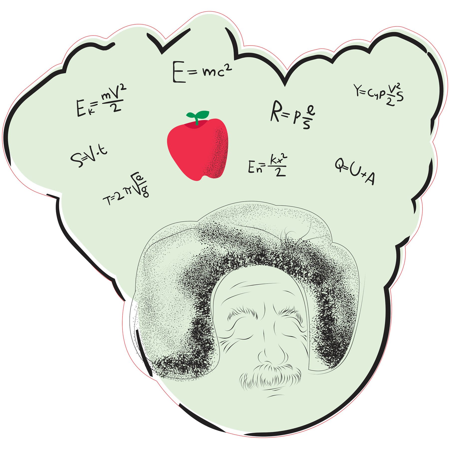 STEM Sticker, Natural Sciences - Physics, set G8, 80 cm, sticker 2