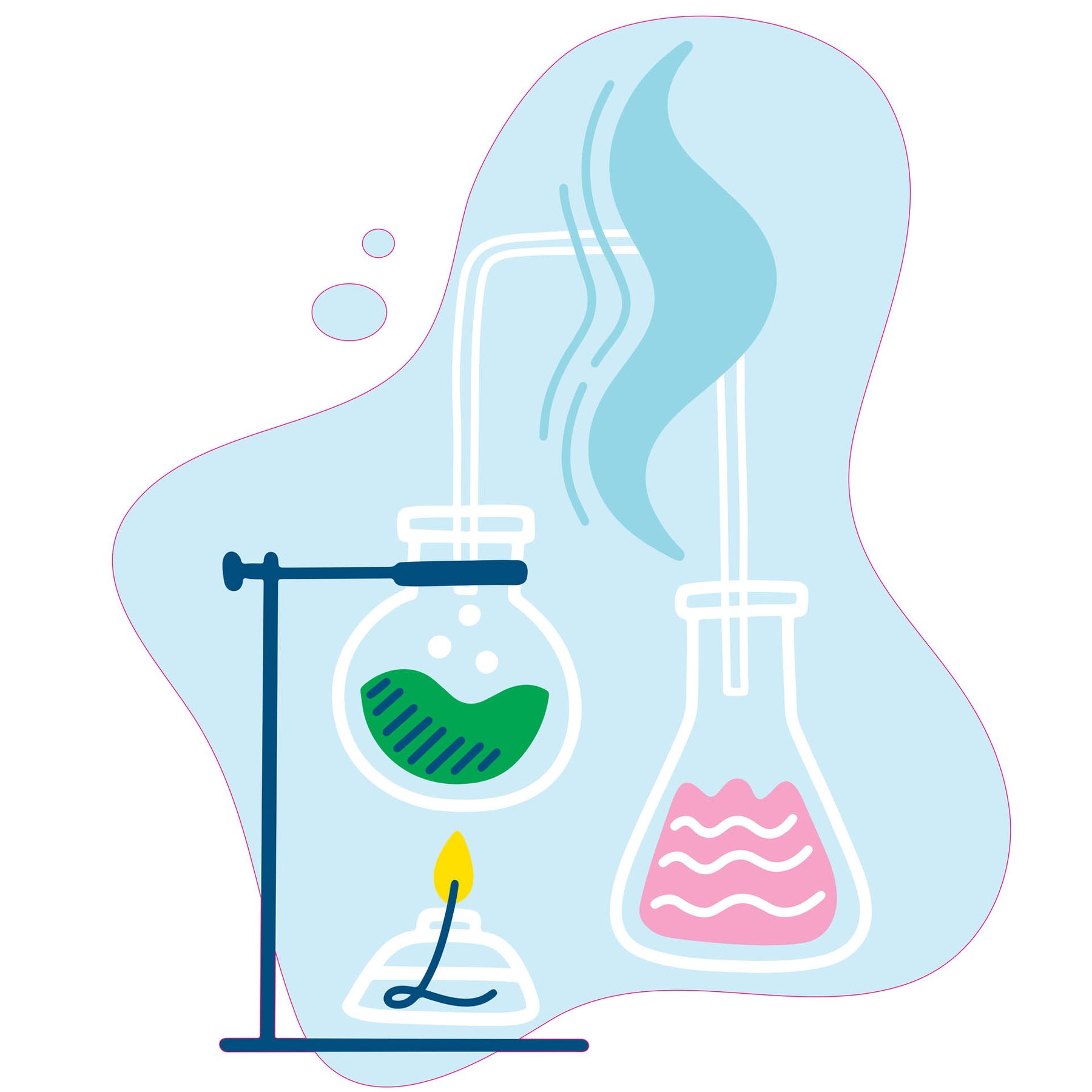 STEM Sticker, Natural Sciences - Chemistry, set H2, 80 cm, sticker 2