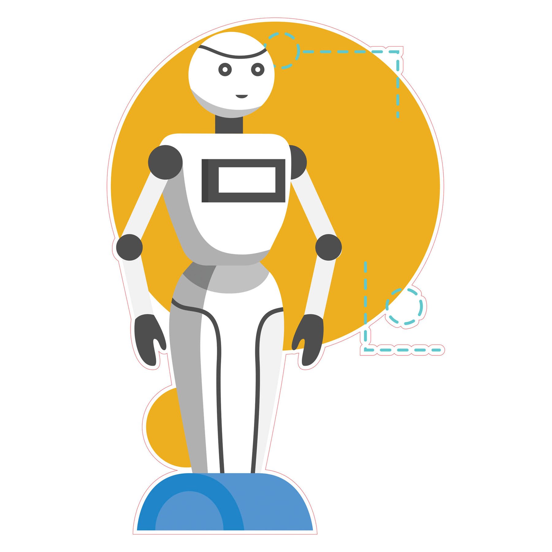 STEM Sticker, Robotics and Cyber-Physical Systems, set I8, 80 cm, sticker 1