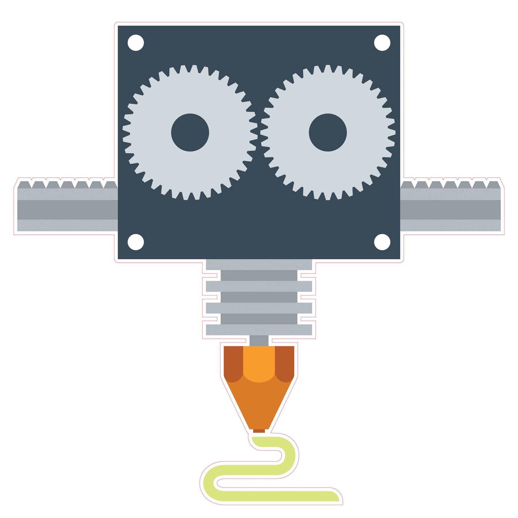 STEM Sticker, Design & 3D Prototyping, set A7, 100 cm, sticker 4