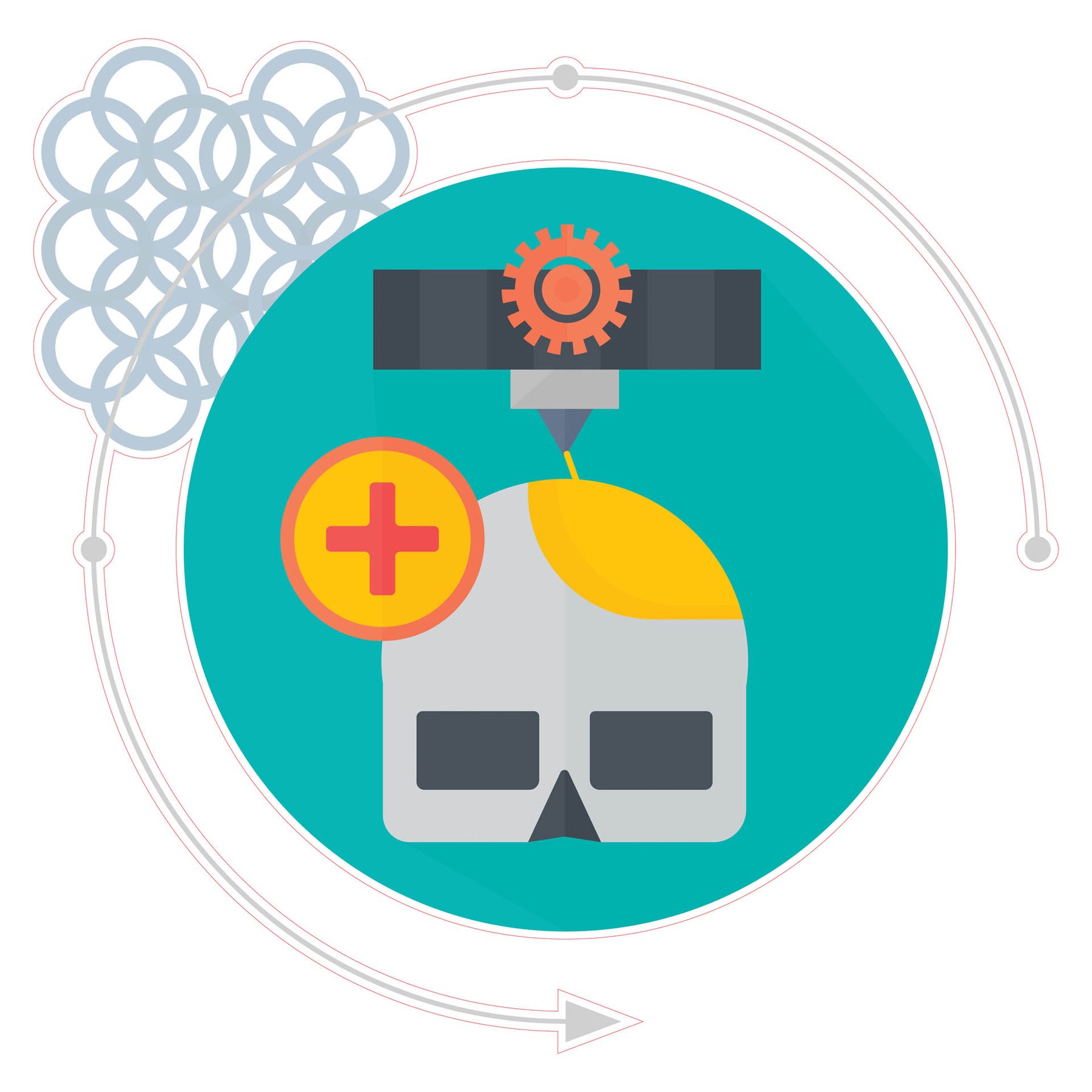 STEM Sticker, Design & 3D Prototyping, set A9, 100 cm, sticker 6