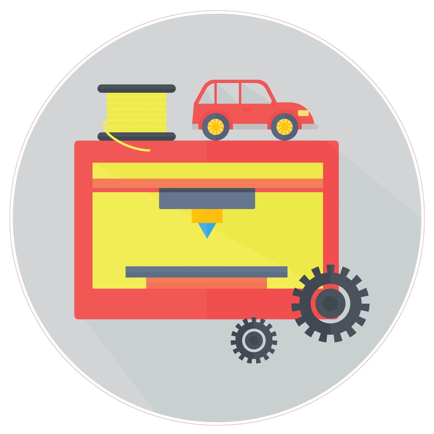 STEM Sticker, Design and 3D Prototyping, Set A9, 100 cm, Sticker 8