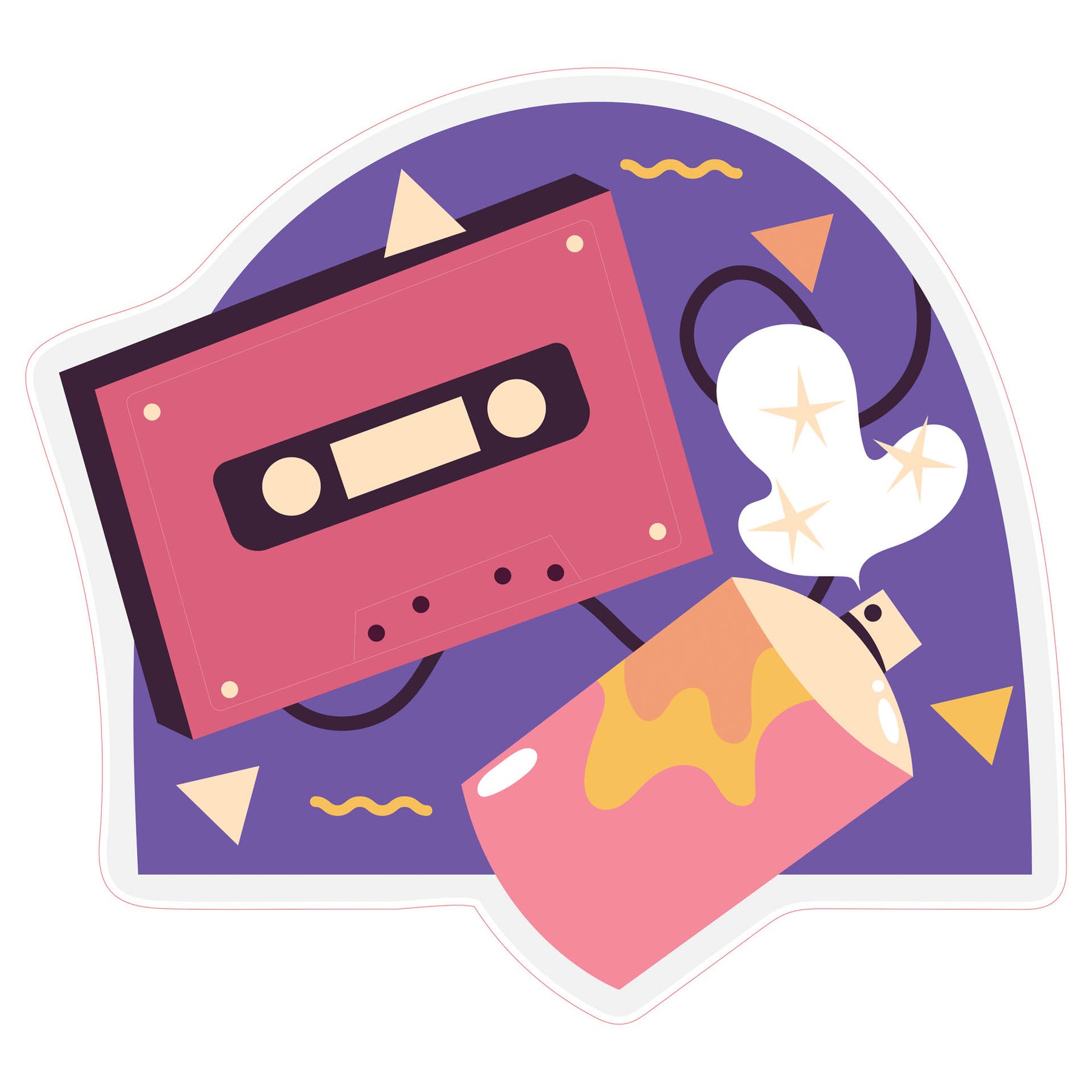 STEM Sticker, Digital Arts Room, Set B8, 100 cm, Sticker 6