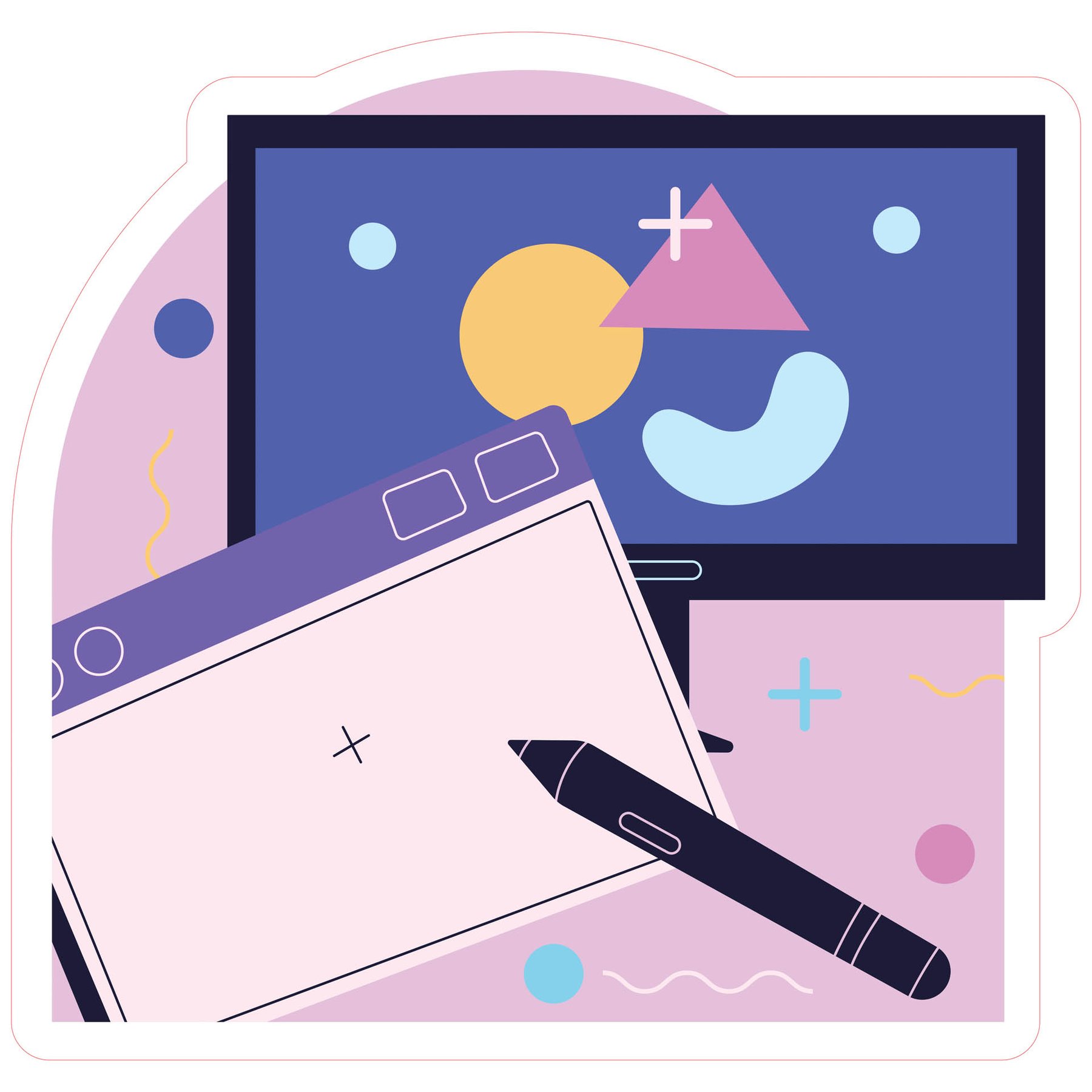 STEM Sticker, Digital Arts Room, set B9, 100 cm, sticker 5