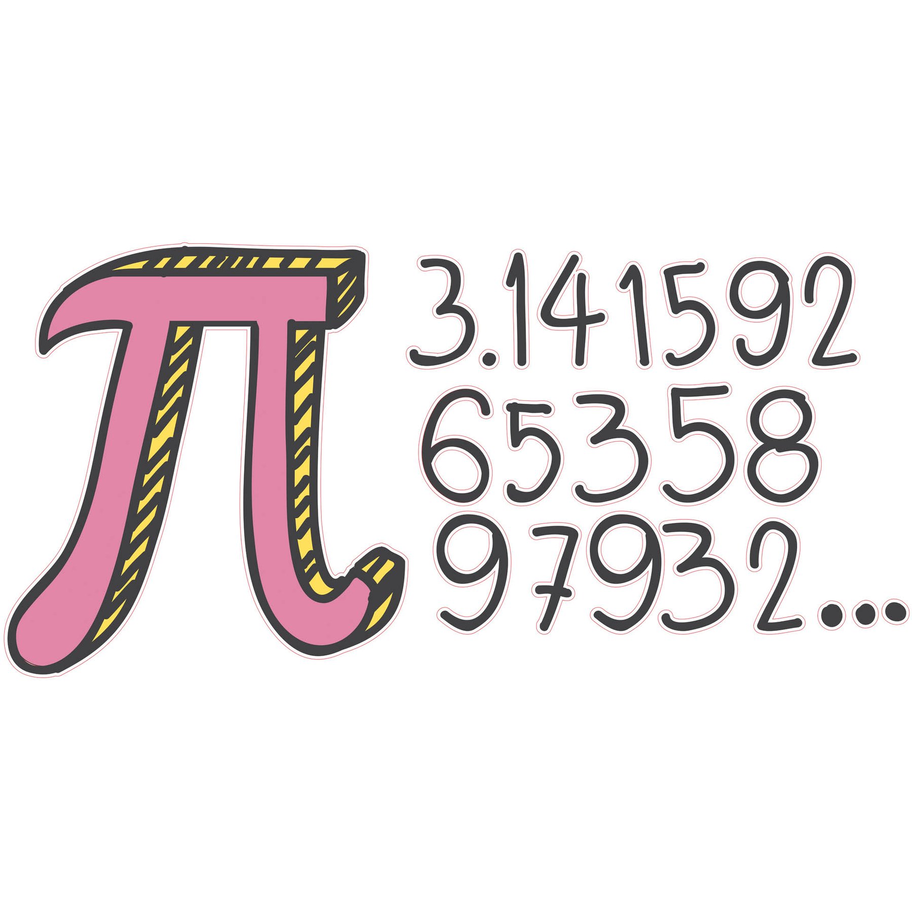 STEM Sticker, Mathematics and Informatics - Mathematics, set D1, 100 cm, sticker 2