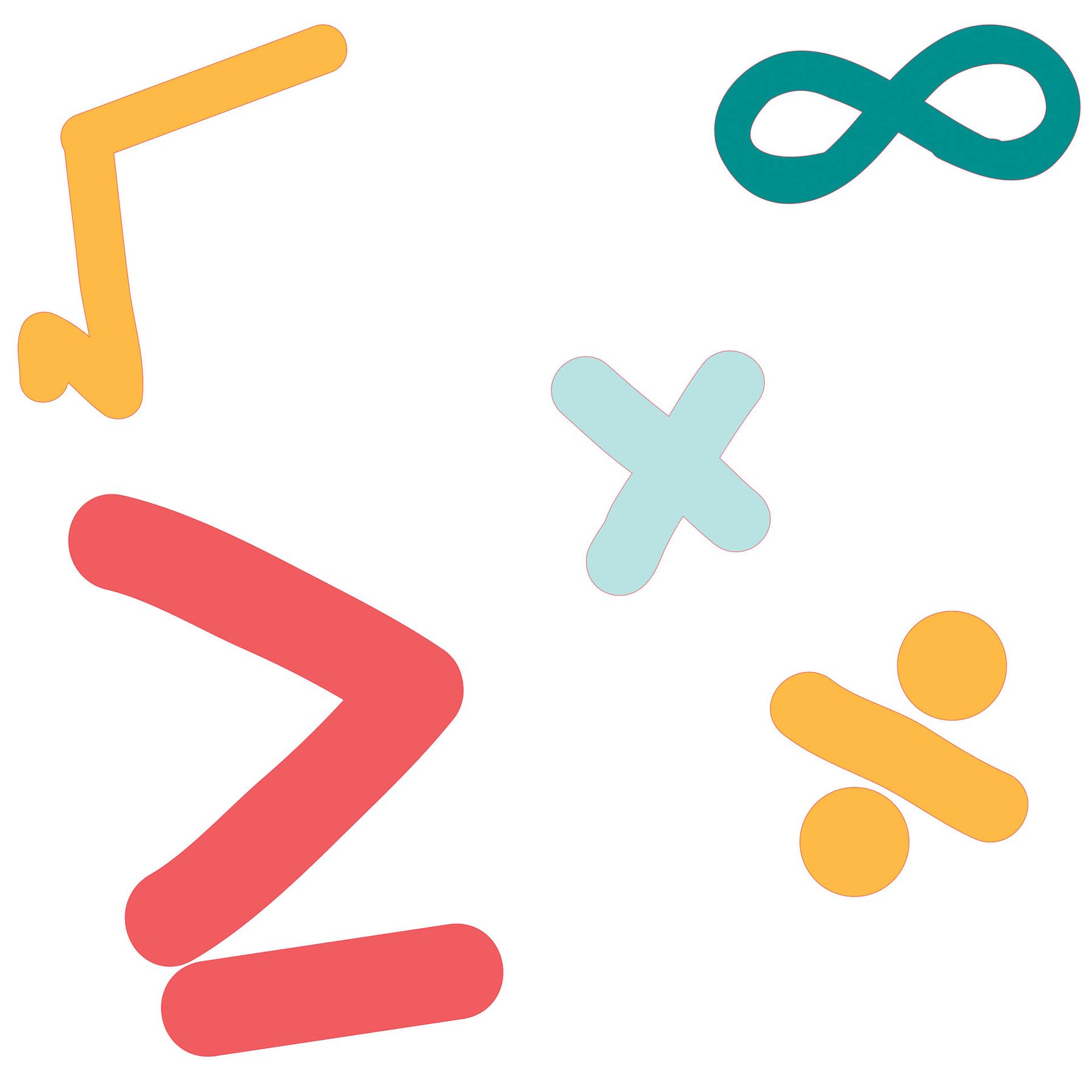 STEM Sticker, Mathematics and Informatics - Mathematics, set D2, 100 cm, sticker 8