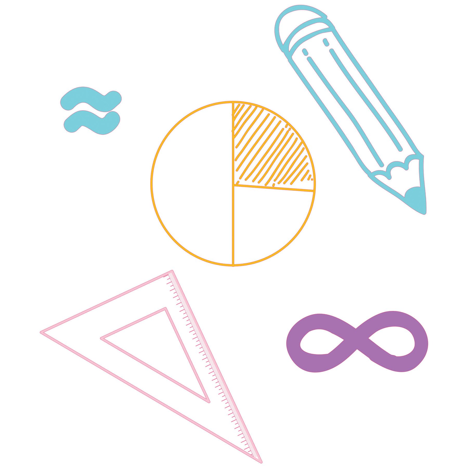 STEM Sticker, Mathematics and Informatics - Mathematics, set D3, 100 cm, sticker 5