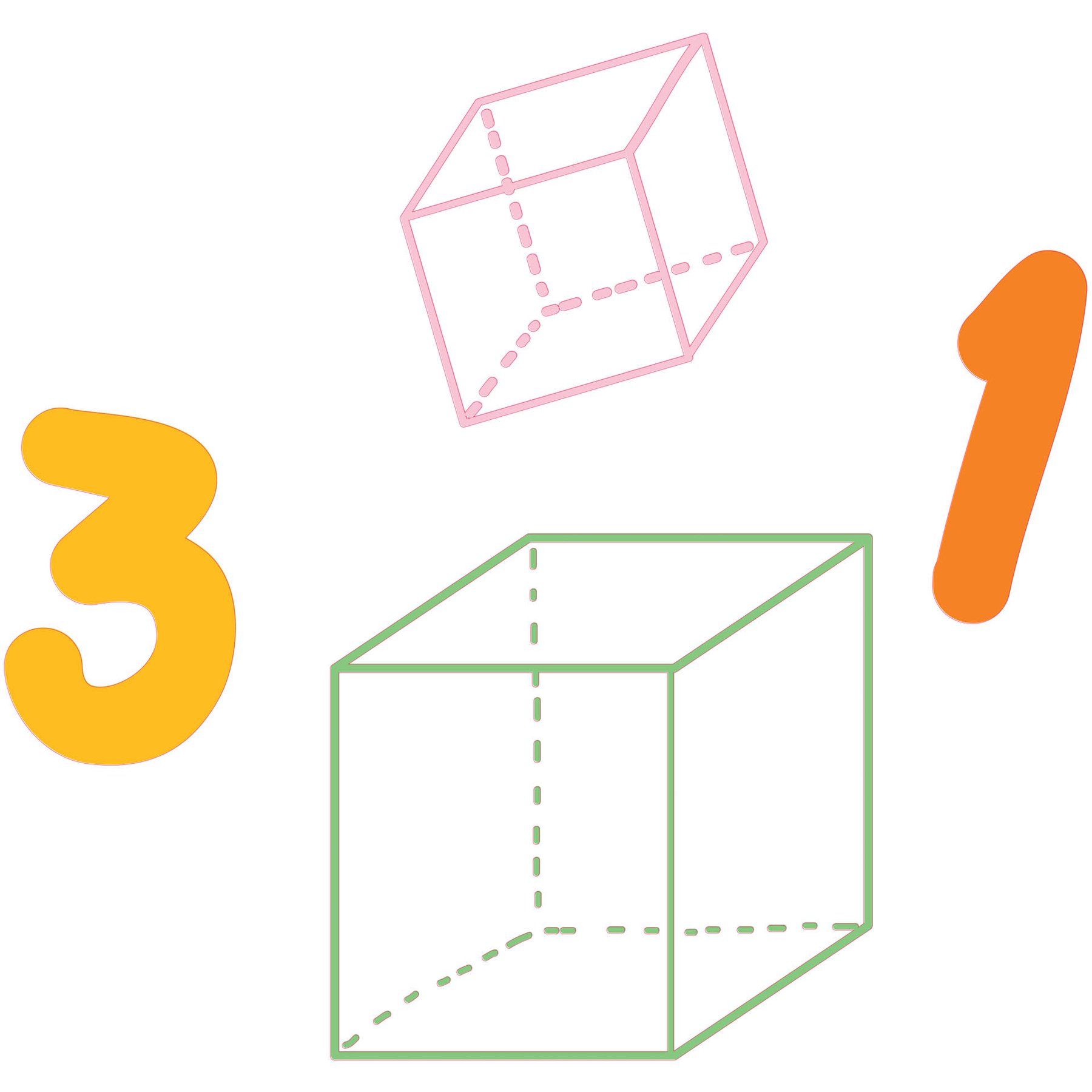 STEM Sticker, Mathematics and Informatics - Mathematics, set D3, 100 cm, sticker 9