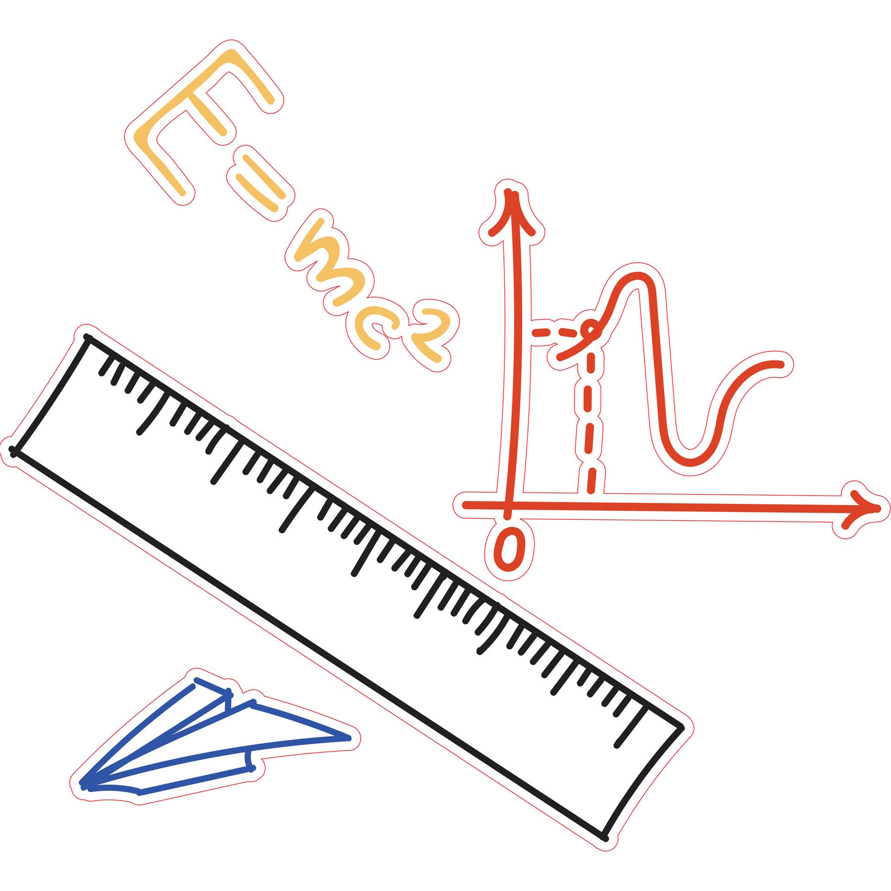 STEM Sticker, Mathematics and Informatics - Mathematics, set D6, 100 cm, sticker 8