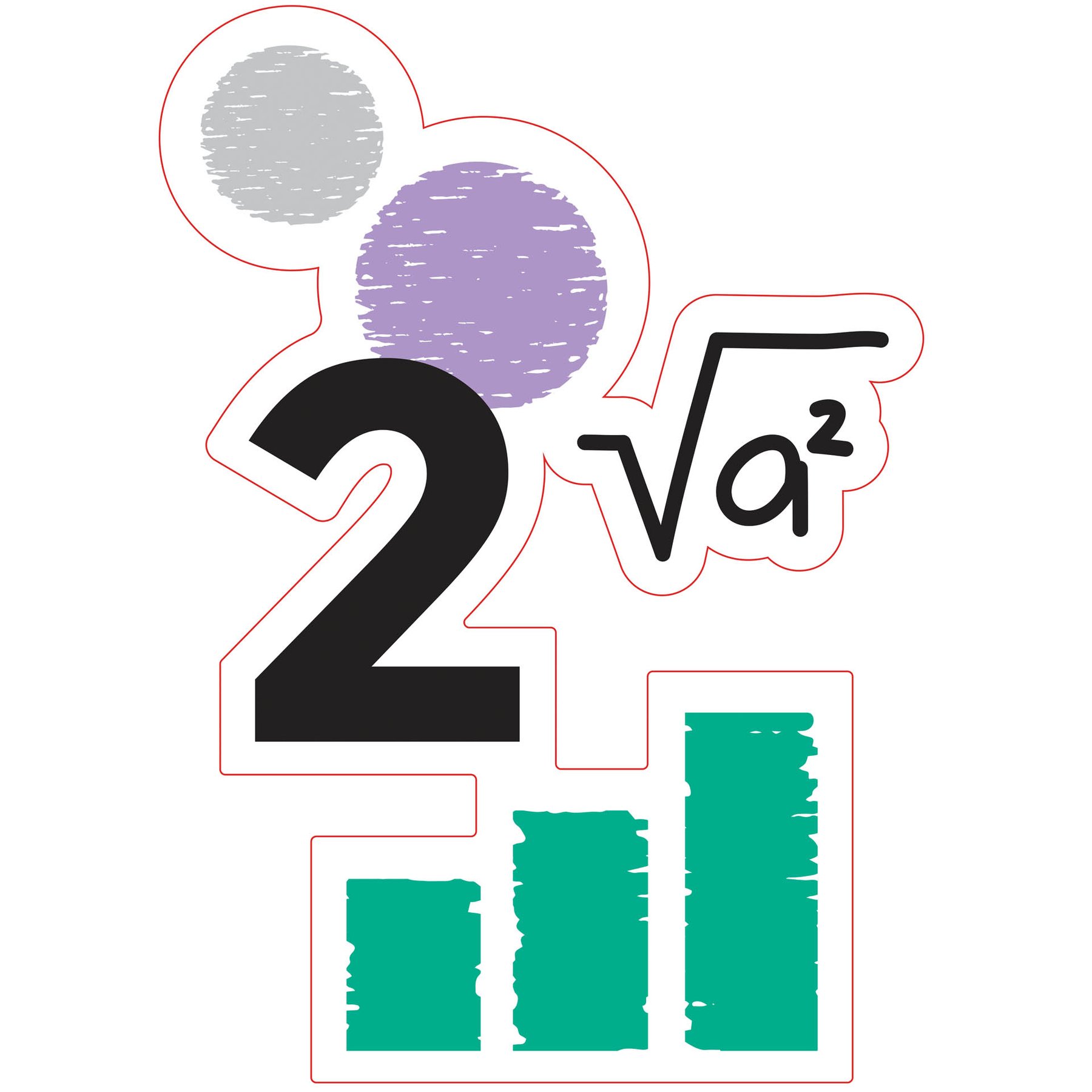 STEM Sticker, Mathematics and Informatics – Mathematics, Set D7, 100 cm, Sticker 9