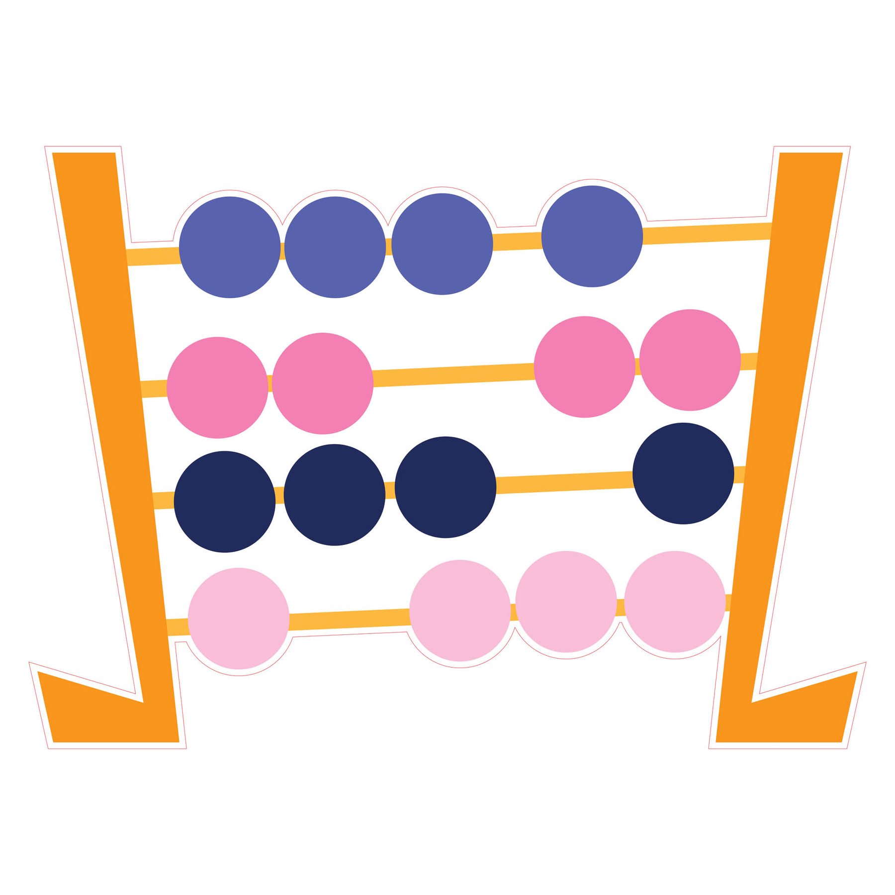STEM Sticker, Mathematics and Informatics - Mathematics, Set D9, 100 cm, Sticker 1