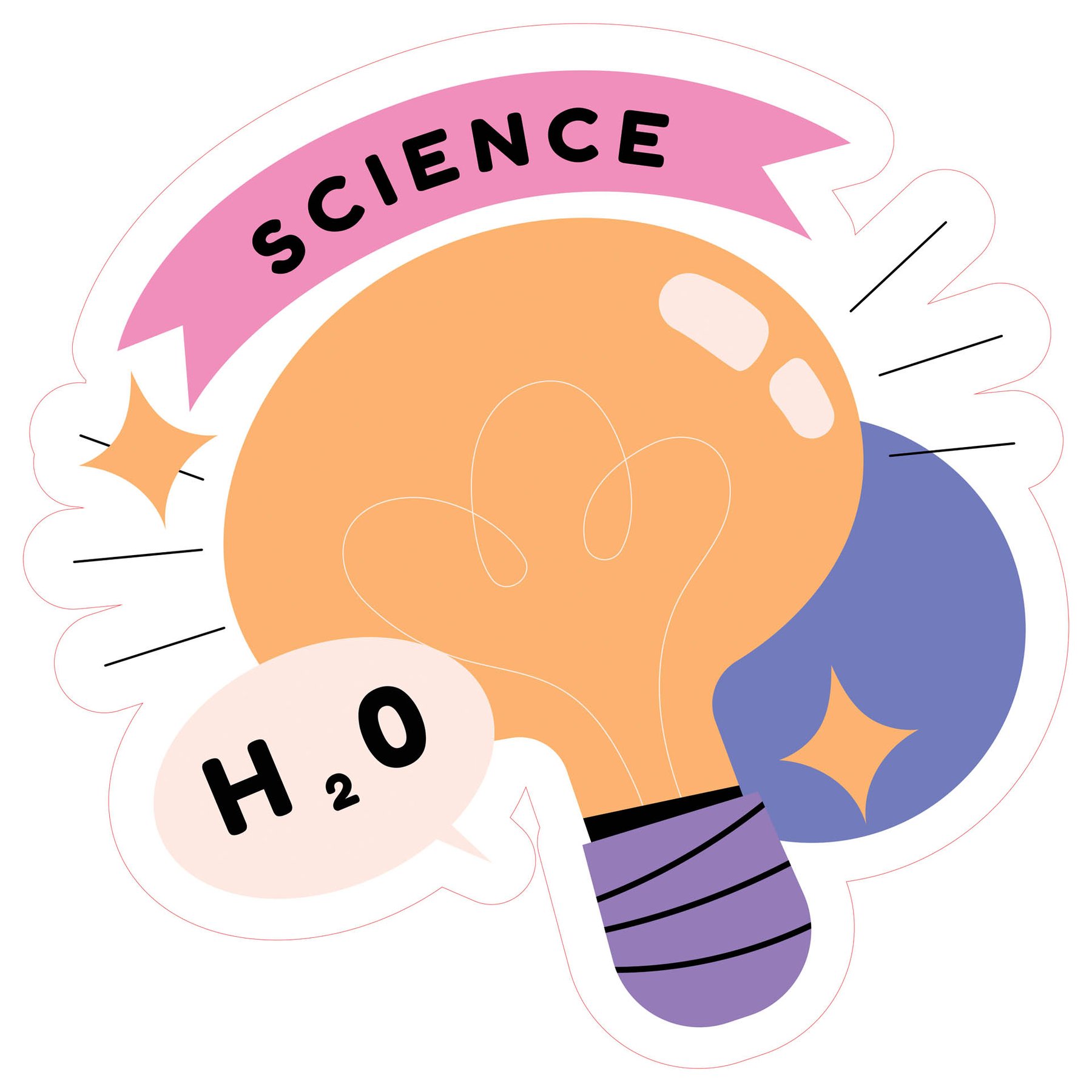 STEM Sticker, Natural Sciences – Physics, set G5, 100 cm, sticker 2