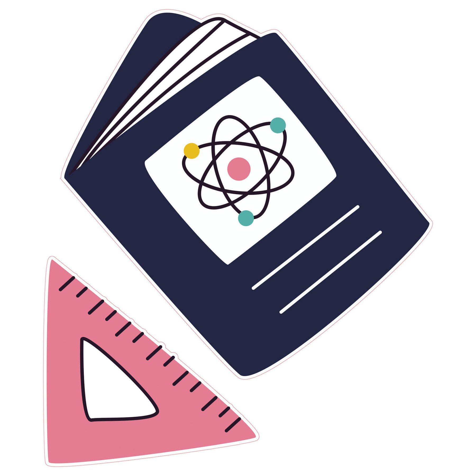STEM Sticker, Natural Sciences - Physics, set G6, 100 cm, sticker 6