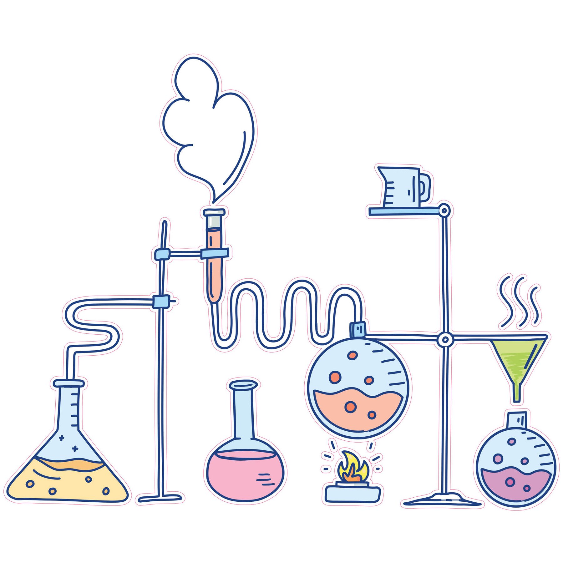 STEM Sticker, Natural Sciences - Chemistry, set H1, 100 cm, sticker 7