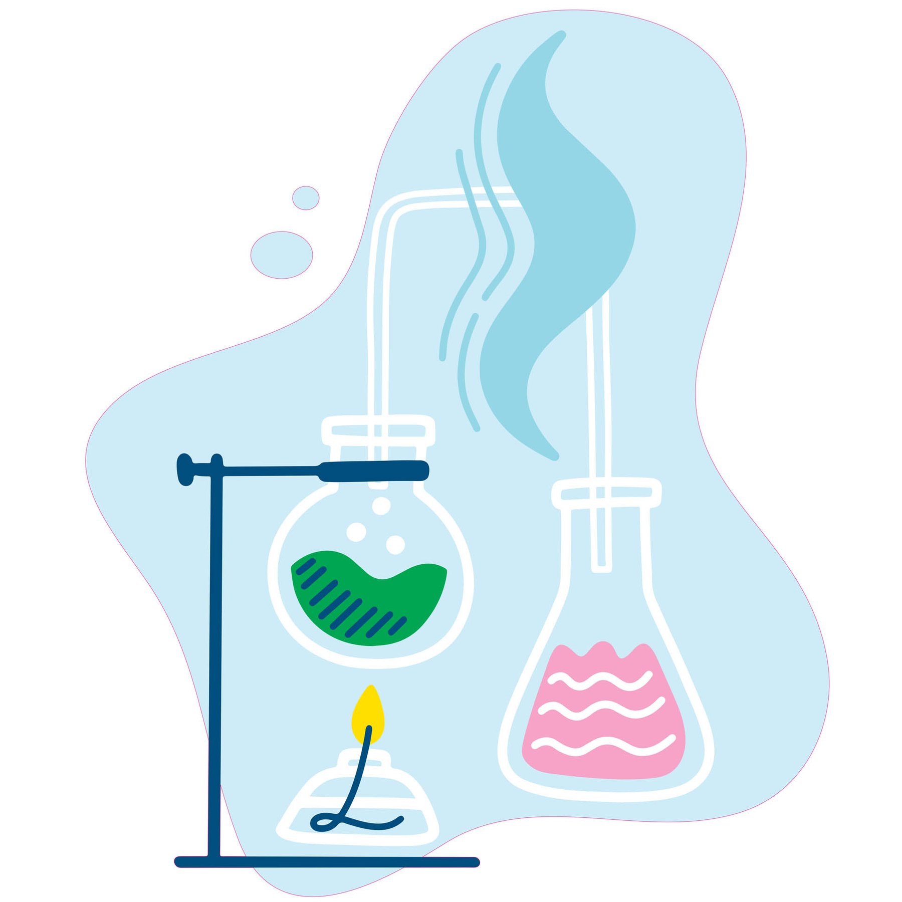 STEM Sticker, Natural Sciences - Chemistry, set H2, 100 cm, sticker 2