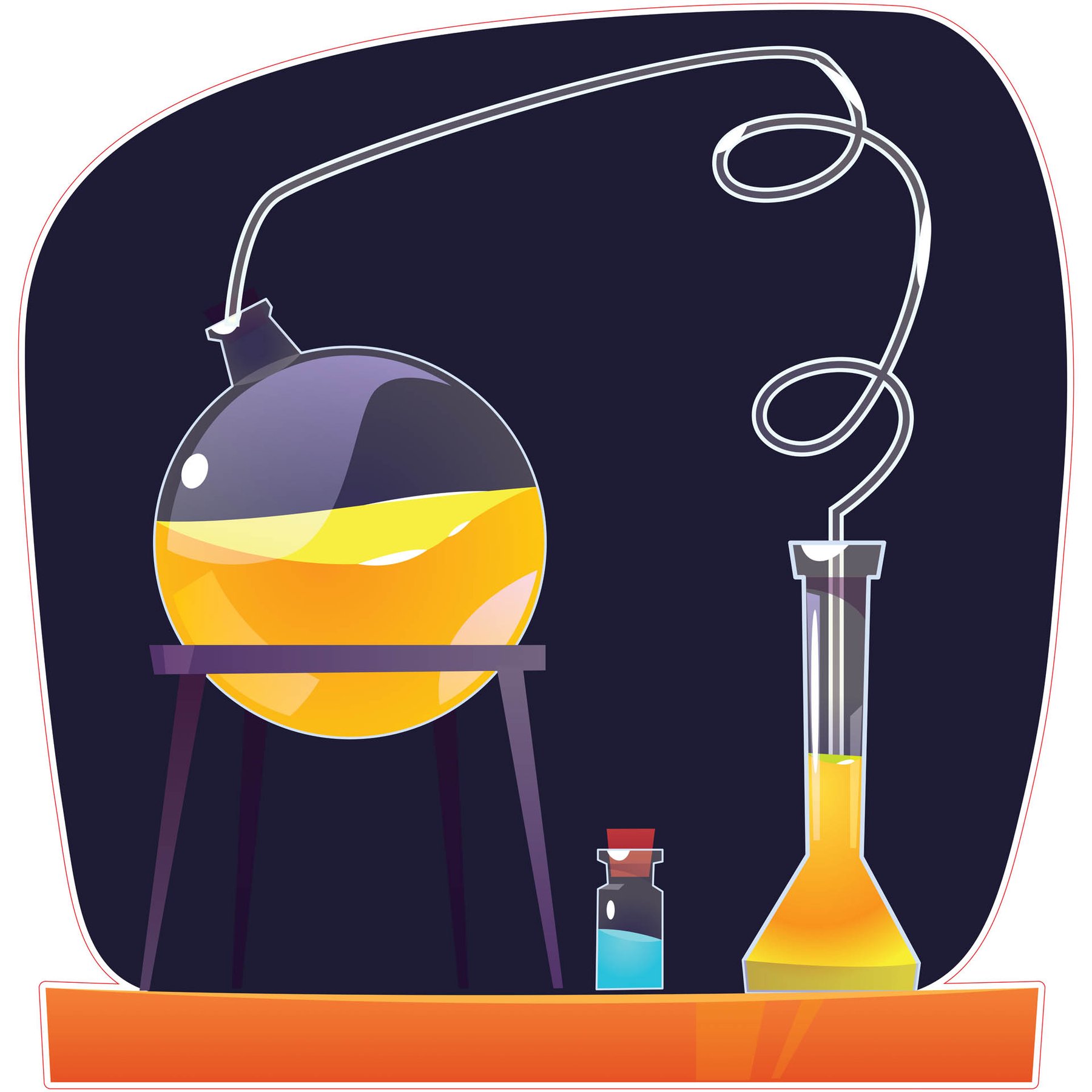 STEM Sticker, Natural sciences - Chemistry, set H9, 100 cm, sticker 9