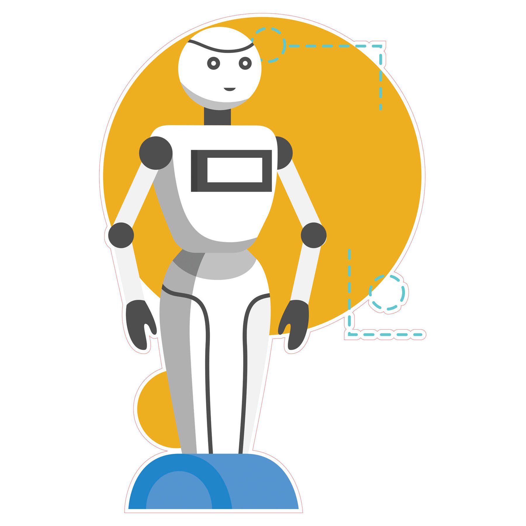 STEM Sticker, Robotics and cyber-physical systems, set I8, 100 cm, sticker 1
