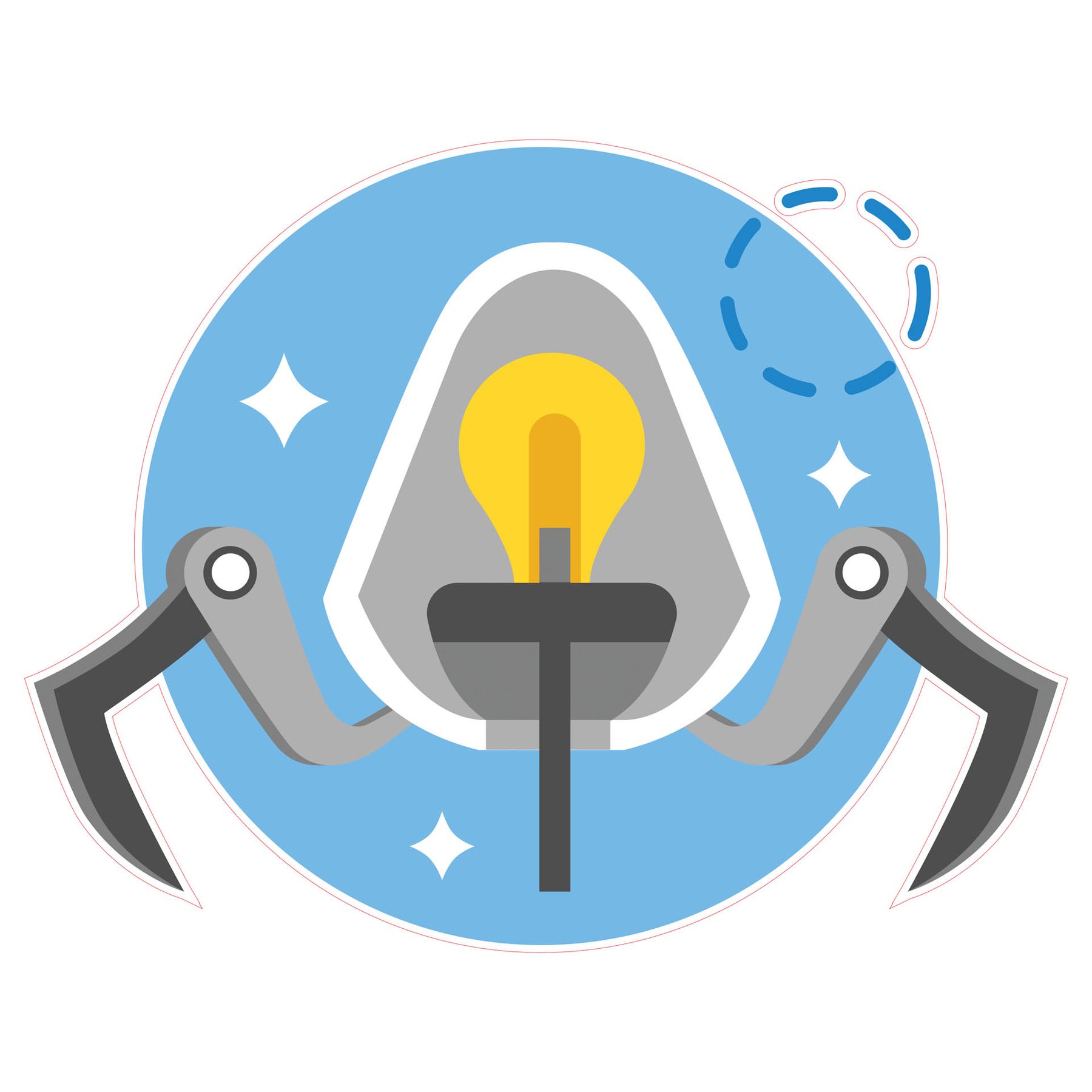 STEM Sticker, Robotics and cyber-physical systems, set I8, 100 cm, sticker 4