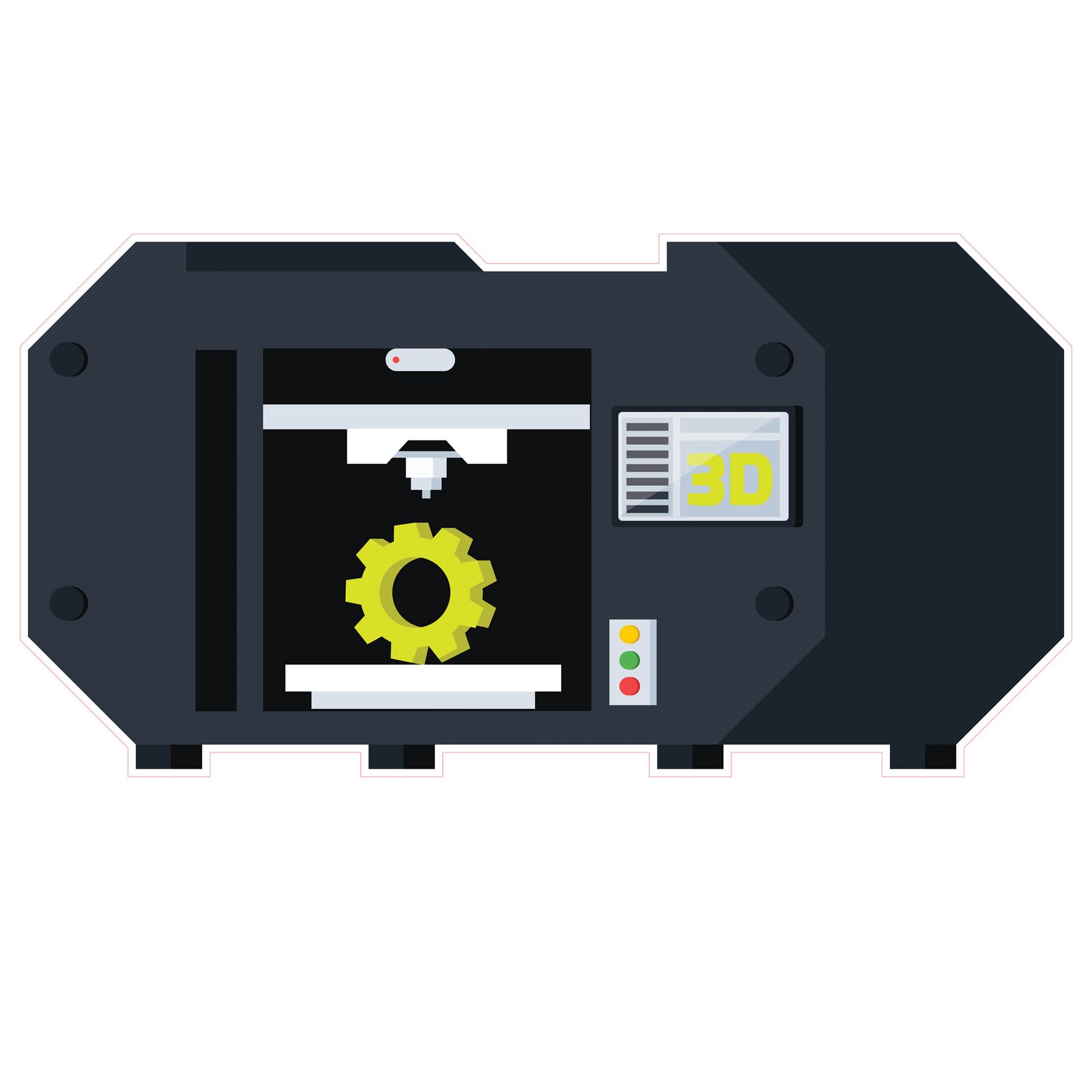 STEM Sticker, Design and 3D prototyping, set A5, 150 cm, sticker 7