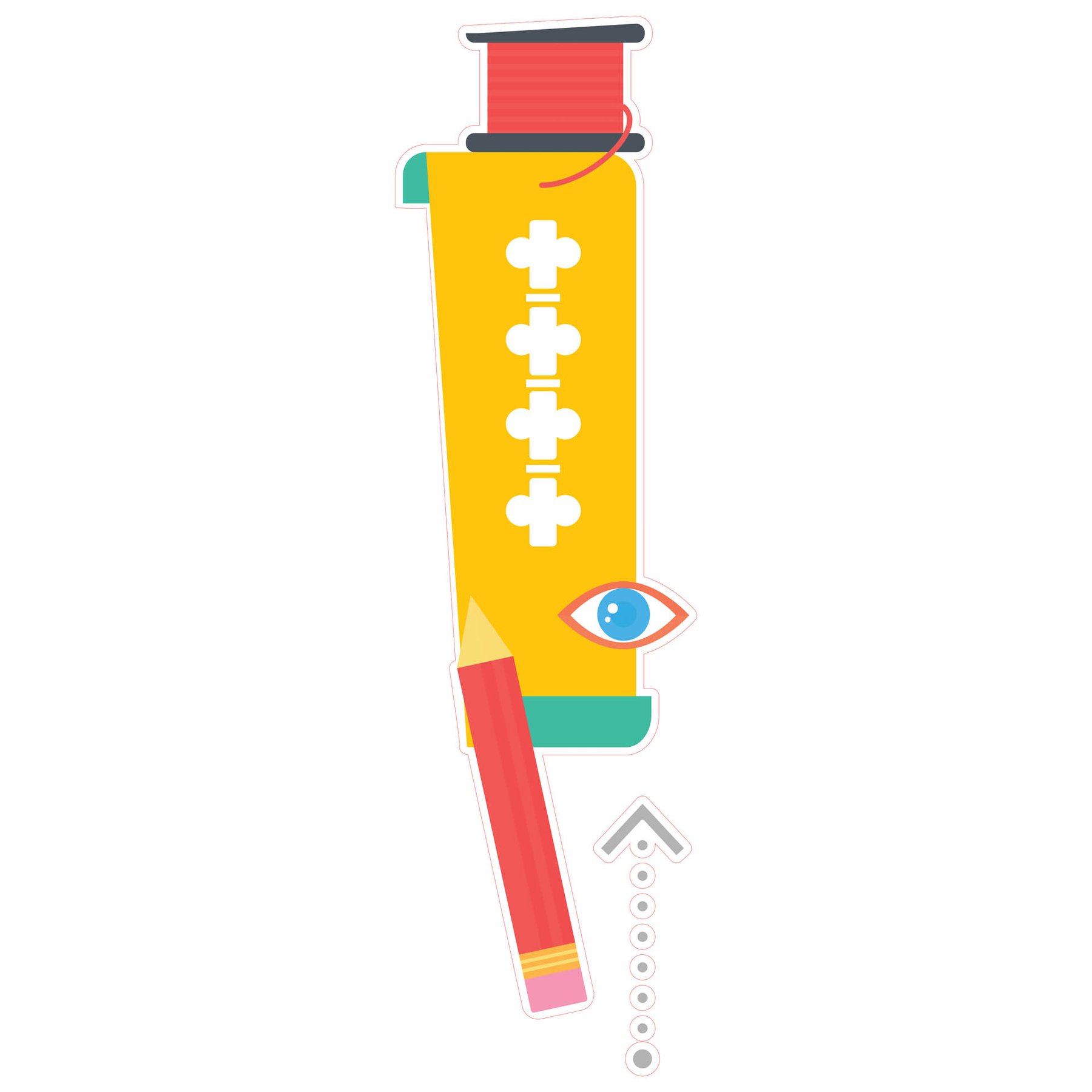 STEM Sticker, Design & 3D prototyping, set A9, 150 cm, sticker 2