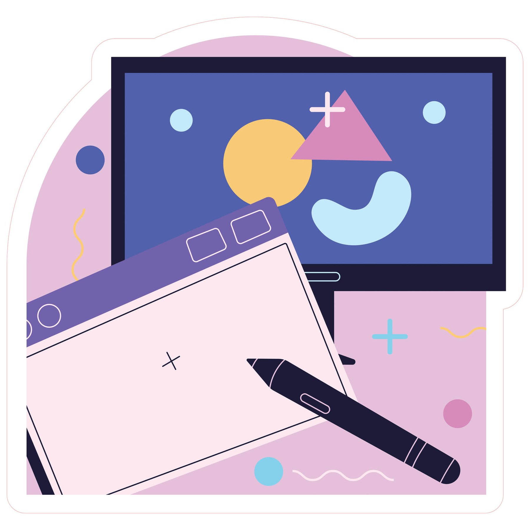 STEM Sticker, Digital Arts Room, set B9, 150 cm, sticker 5