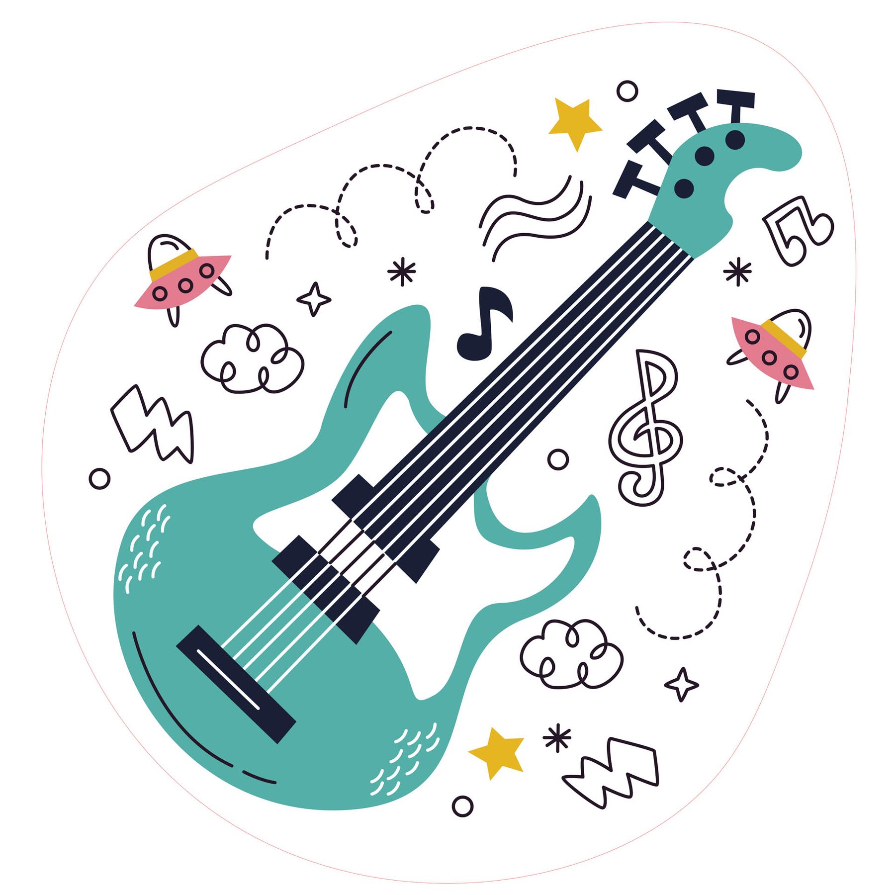 STEM Sticker, Digital arts room, set B10, 150 cm, sticker 4