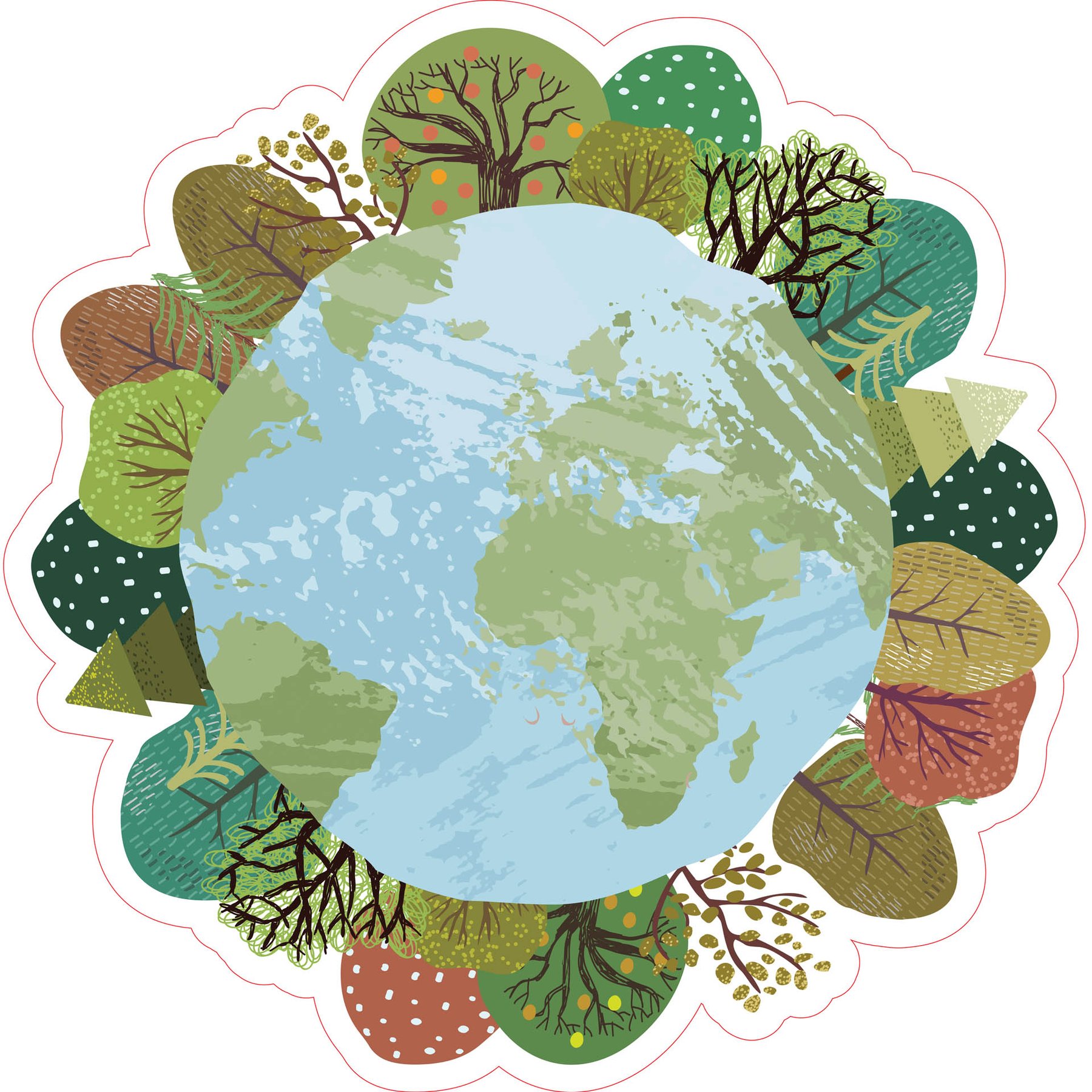 STEM Sticker, Green technologies and sustainable development, set C5, 150 cm, sticker 2