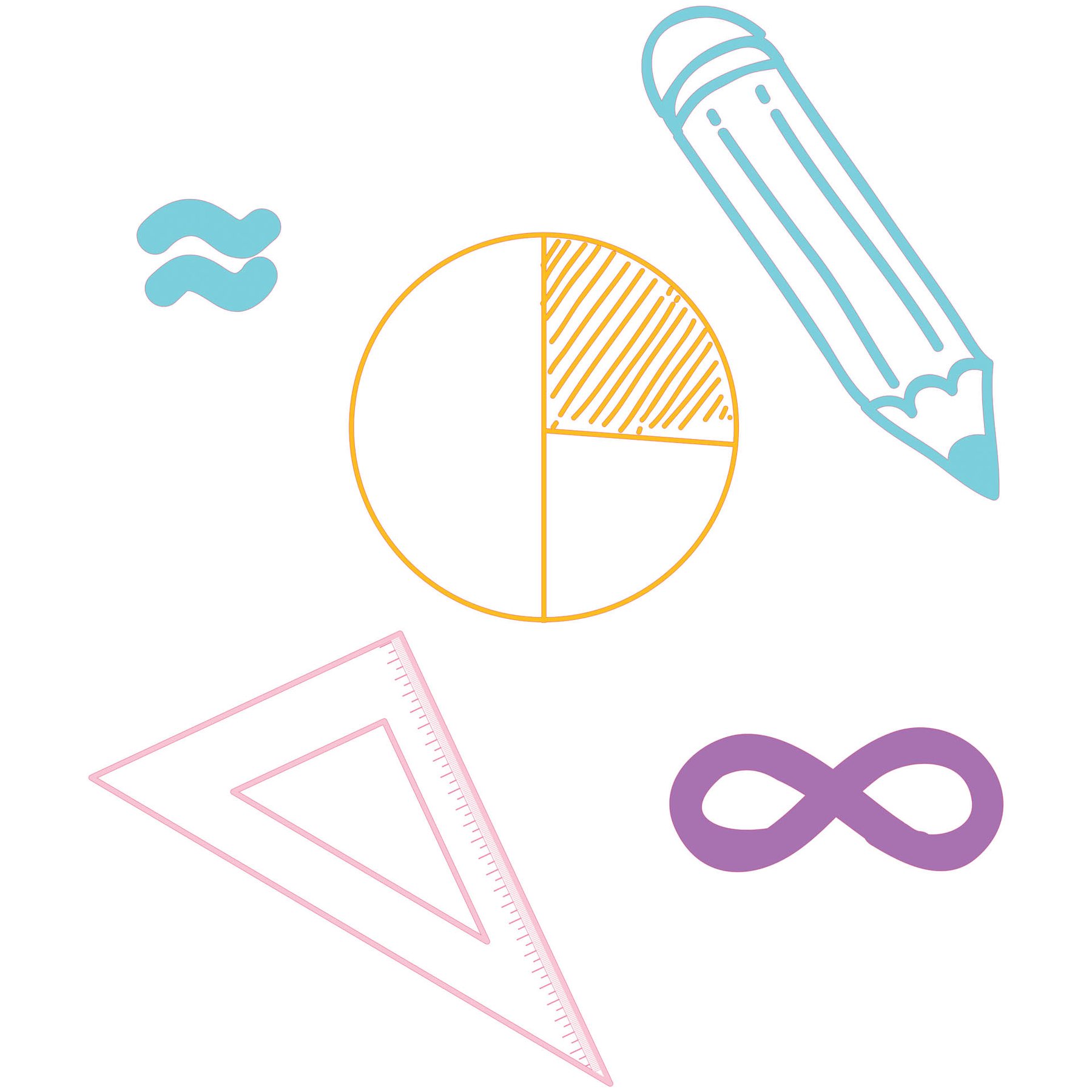STEM Sticker, Mathematics and Informatics - Mathematics, set D3, 150 cm, sticker 5