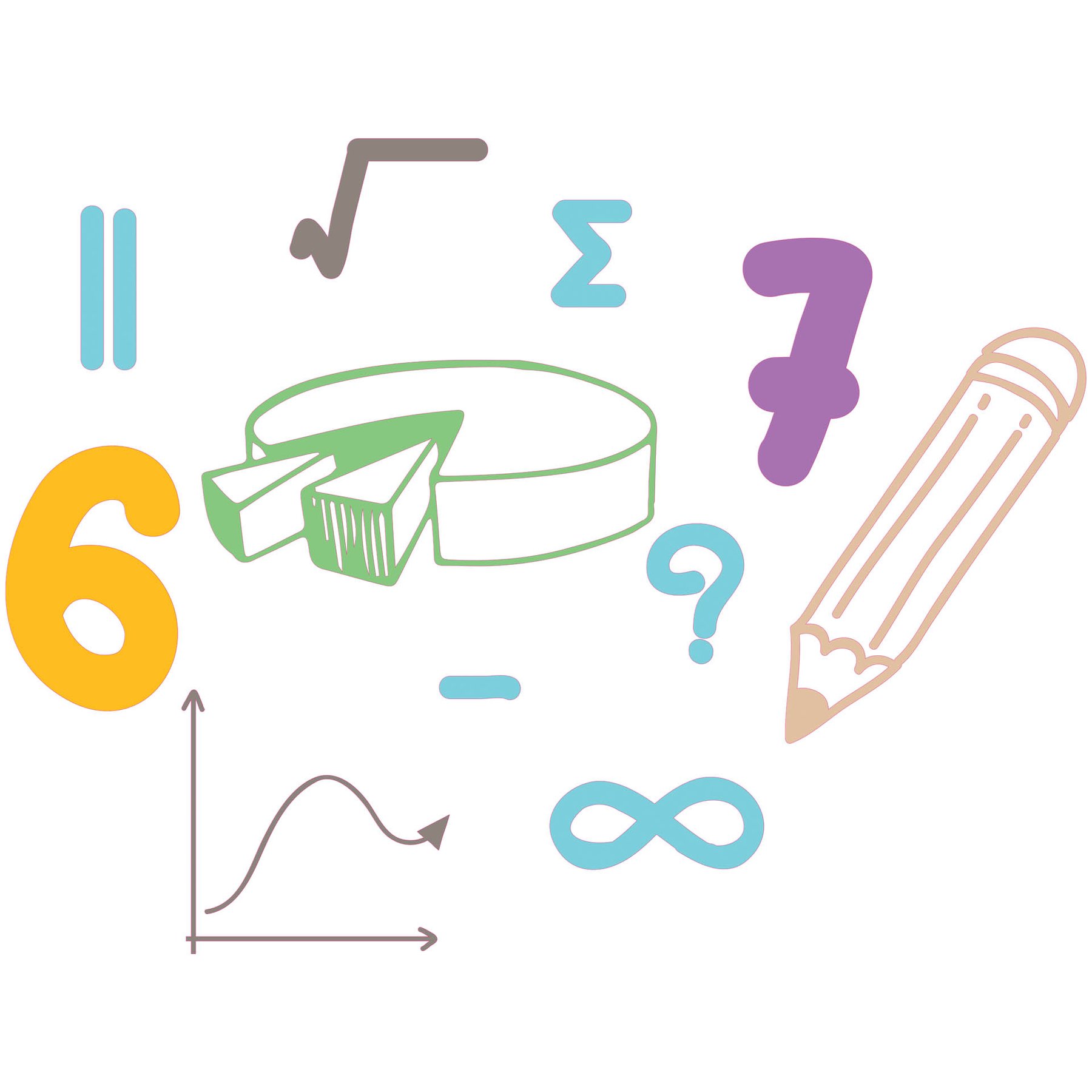 STEM Sticker, Mathematics and Informatics - Mathematics, Set D3, 150 cm, Sticker 7