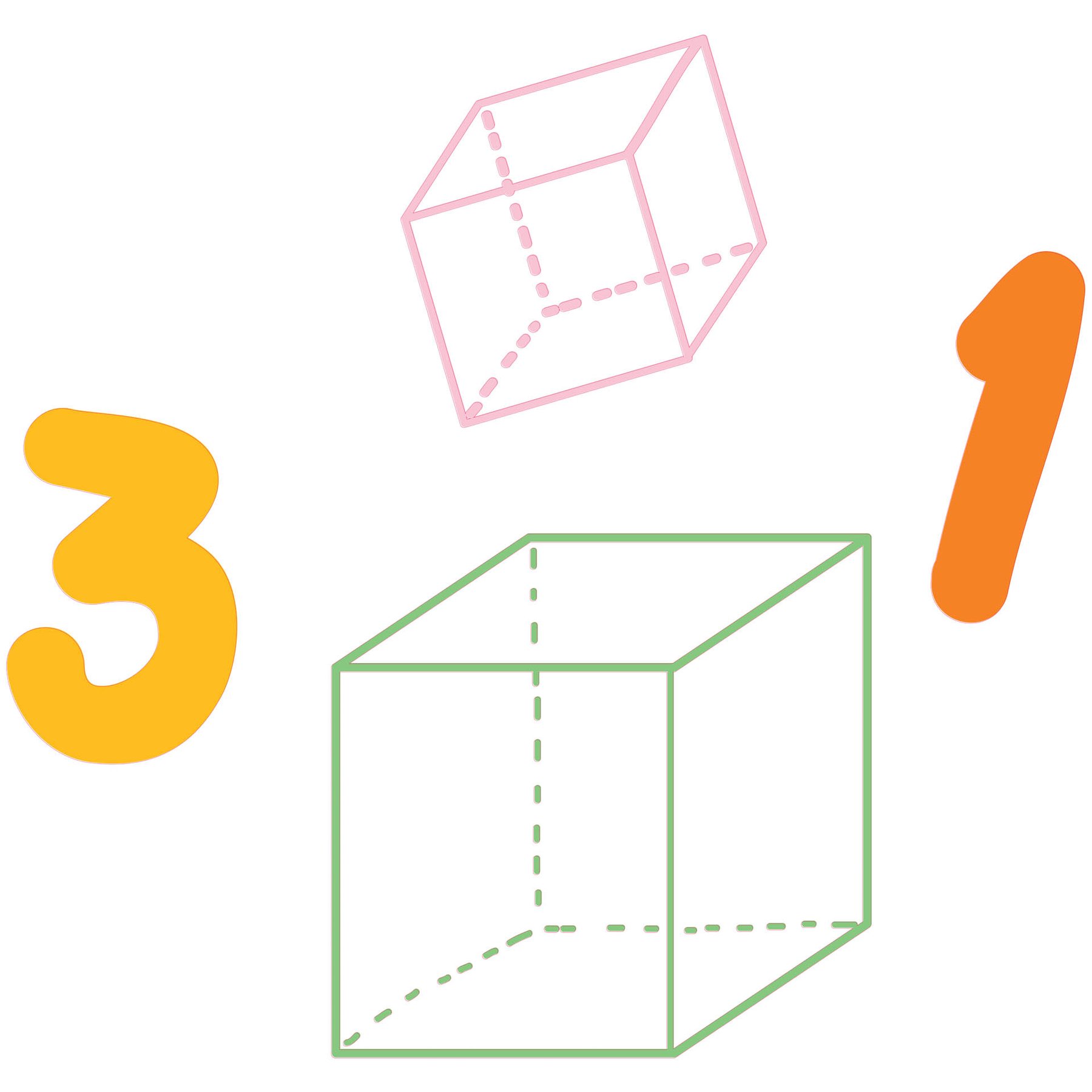 STEM Sticker, Mathematics and Informatics - Mathematics, set D3, 150 cm, sticker 9