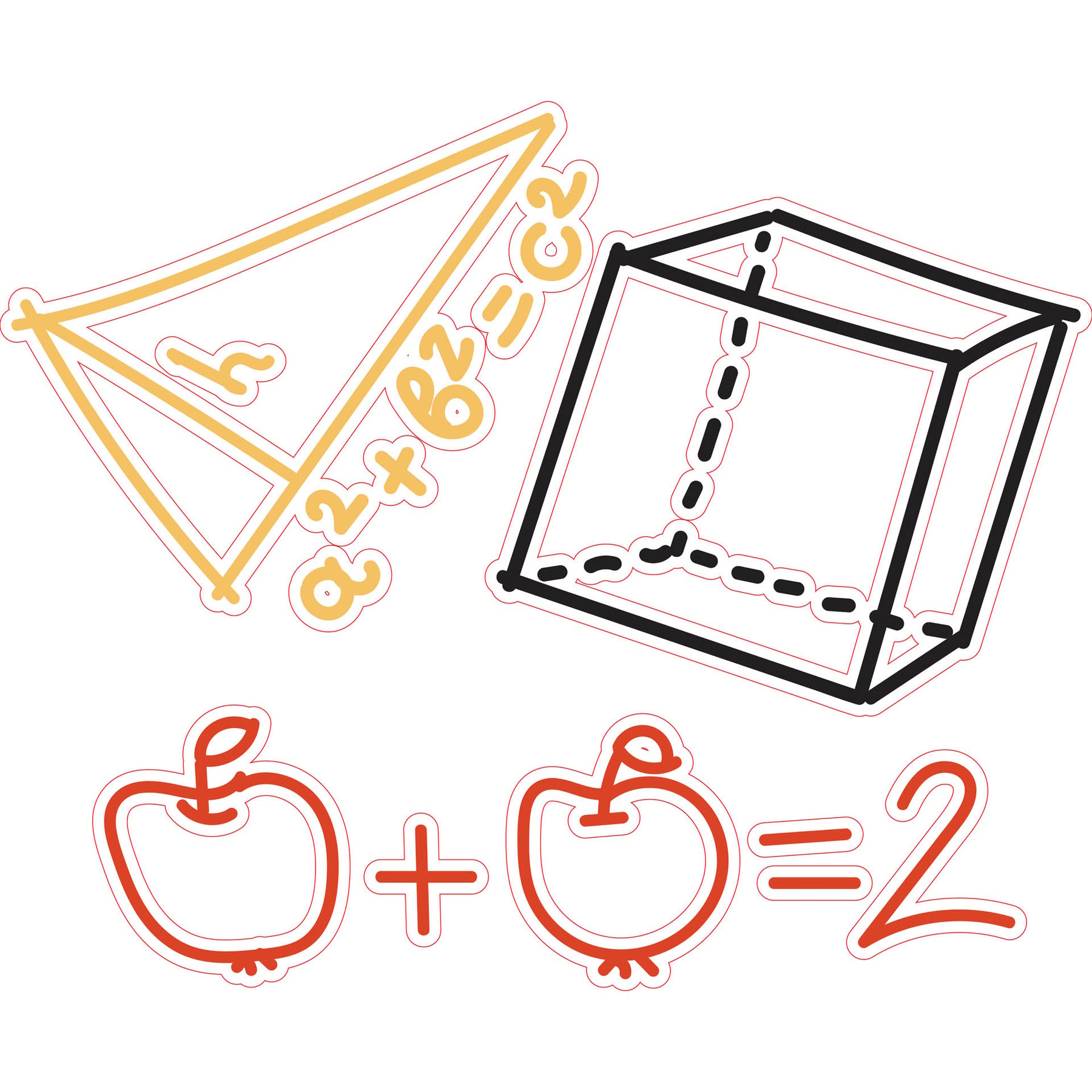 STEM Sticker, Mathematics and Informatics - Mathematics, set D6, 150 cm, sticker 2