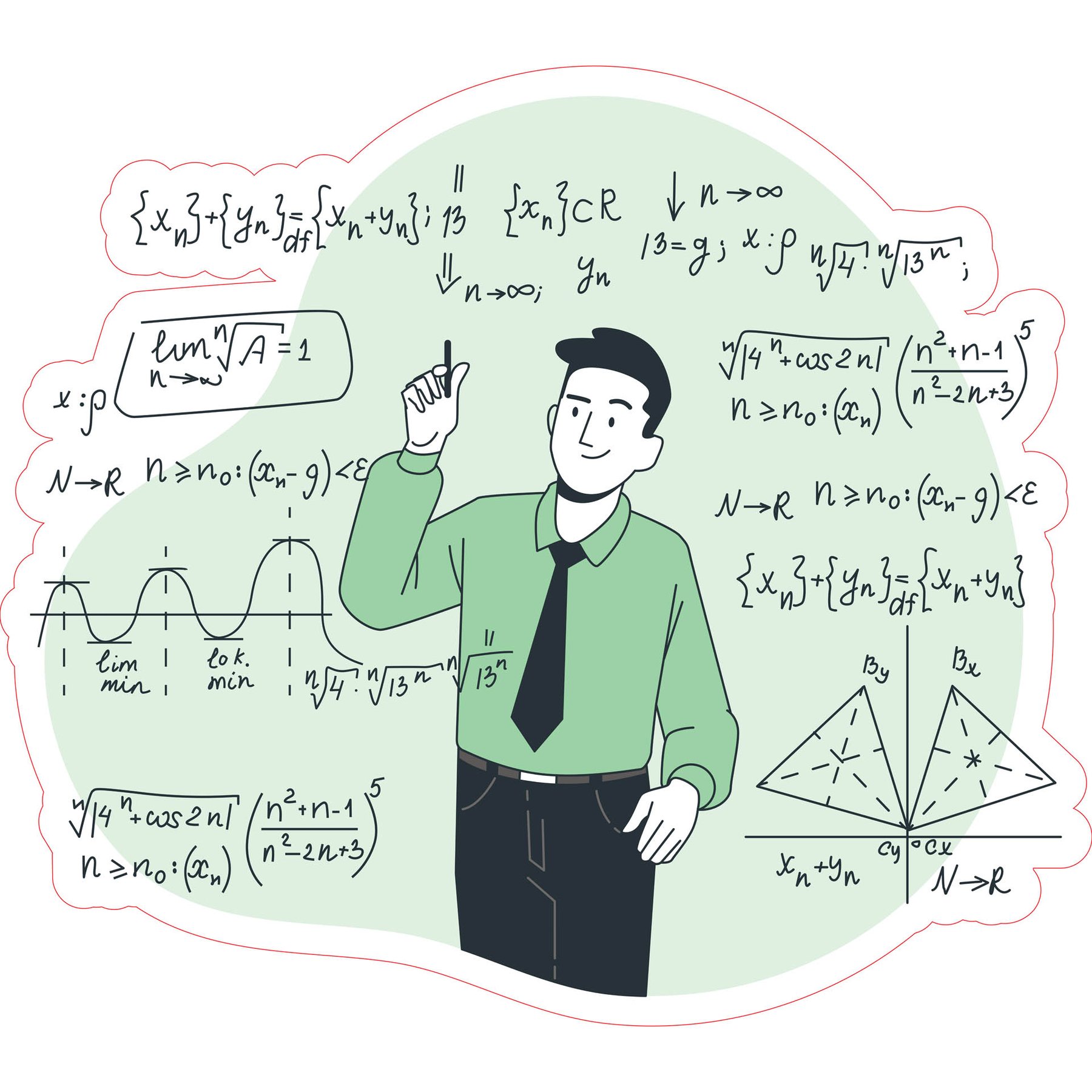 STEM Sticker, Math & Informatics – Mathematics, set D6, 150 cm, sticker 10