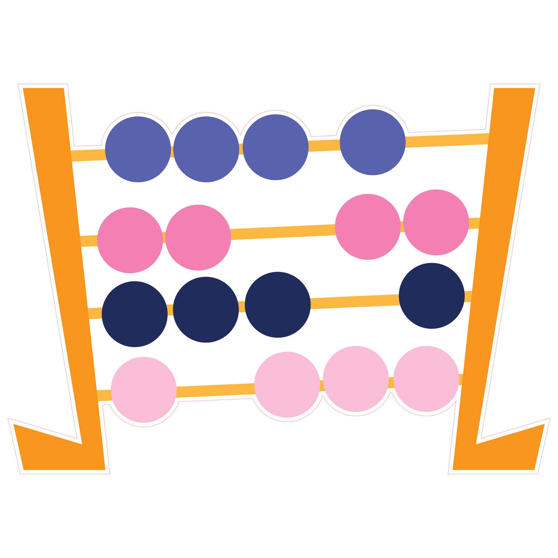 STEM Sticker, Mathematics and Informatics - Mathematics, set D9, 150 cm, sticker 1