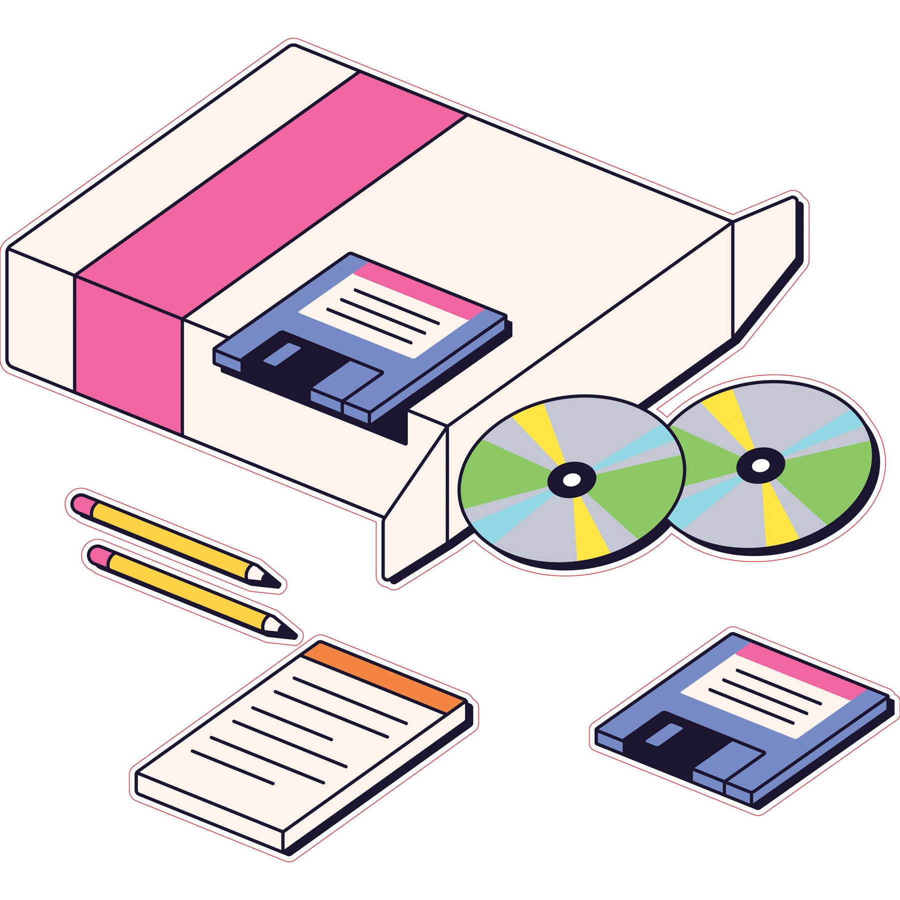 STEM Sticker, Mathematics and Informatics - Informatics, Set E10, 150 cm, Sticker 7
