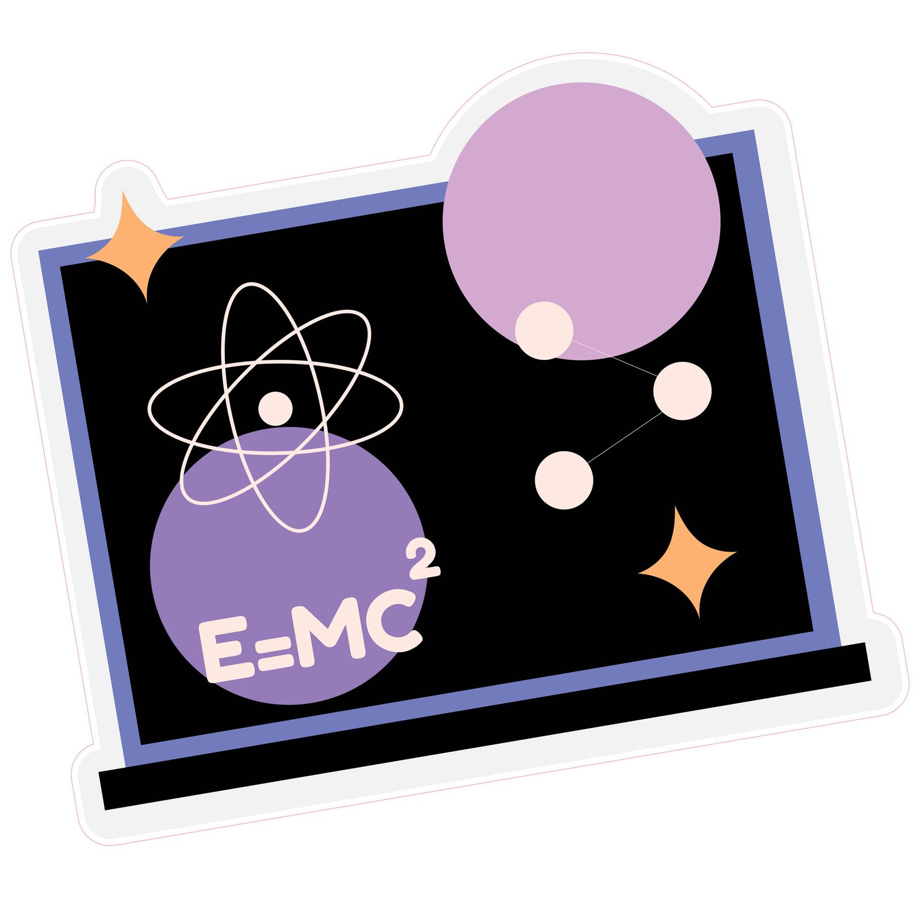 STEM Sticker, Natural Sciences - Physics, set G5, 150 cm, sticker 1
