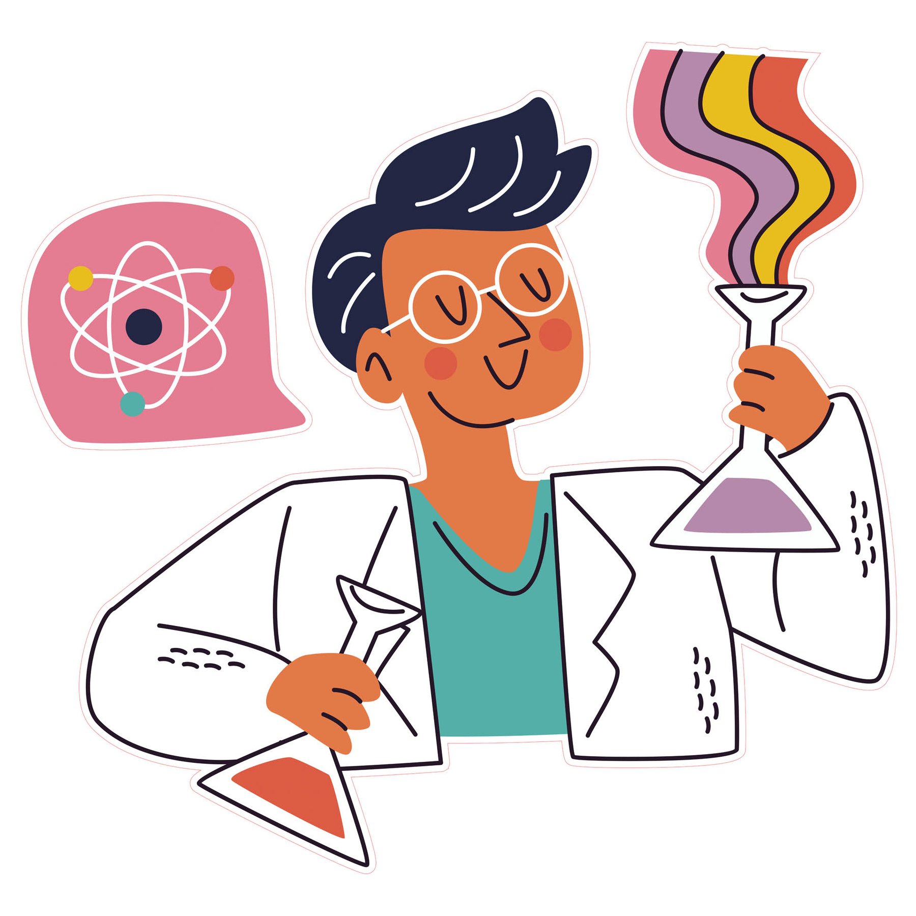 STEM Sticker, Natural Sciences - Physics, set G6, 150 cm, sticker 1